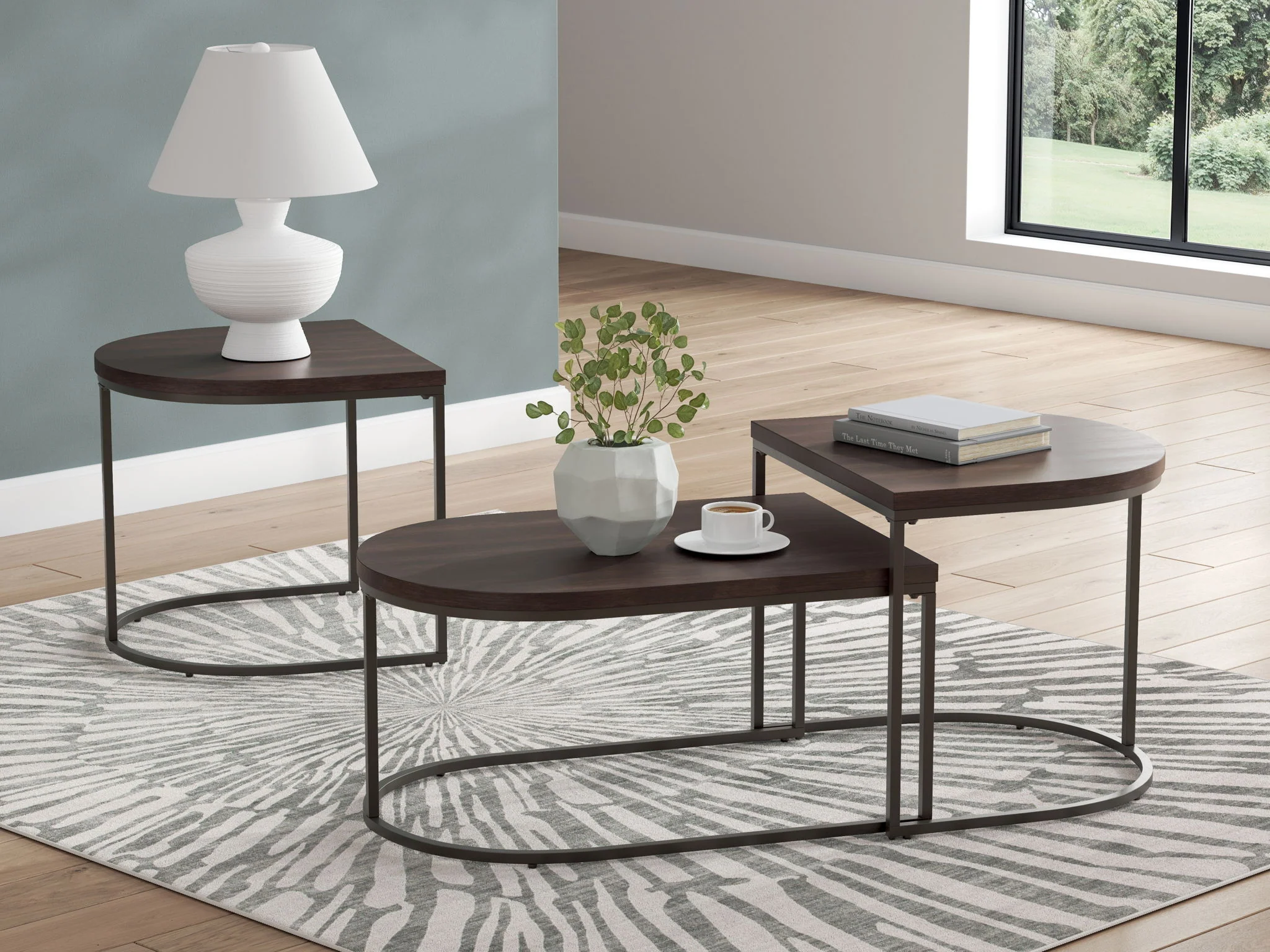 Vanmore - Occasional Table Set (Set of 3) - Dark Brown - Image 4