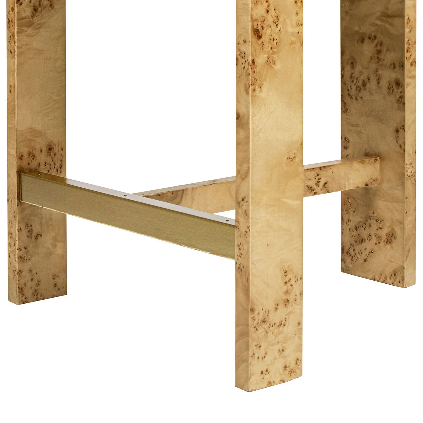 Vavona - Burl Upholstered Barrel Back Counter Height Bar Stool - Polar Off White - Image 2