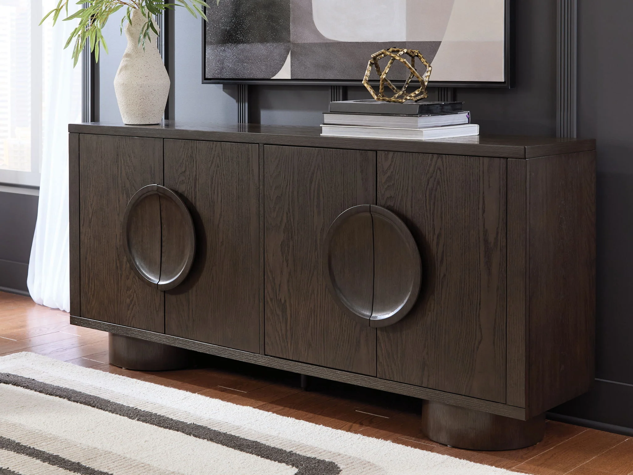 Veeda - Accent Cabinet - Dark Brown - Image 4