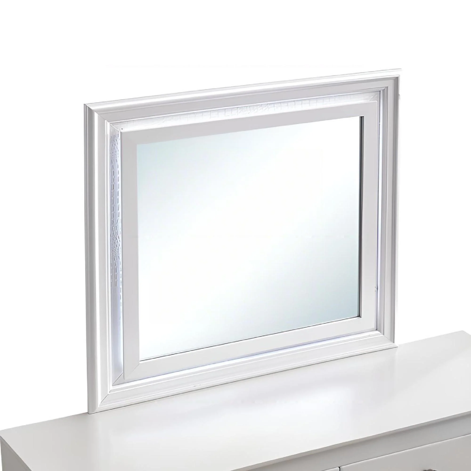 Verona - Mirror With Premium Low Distortion Glass - White - Image 4