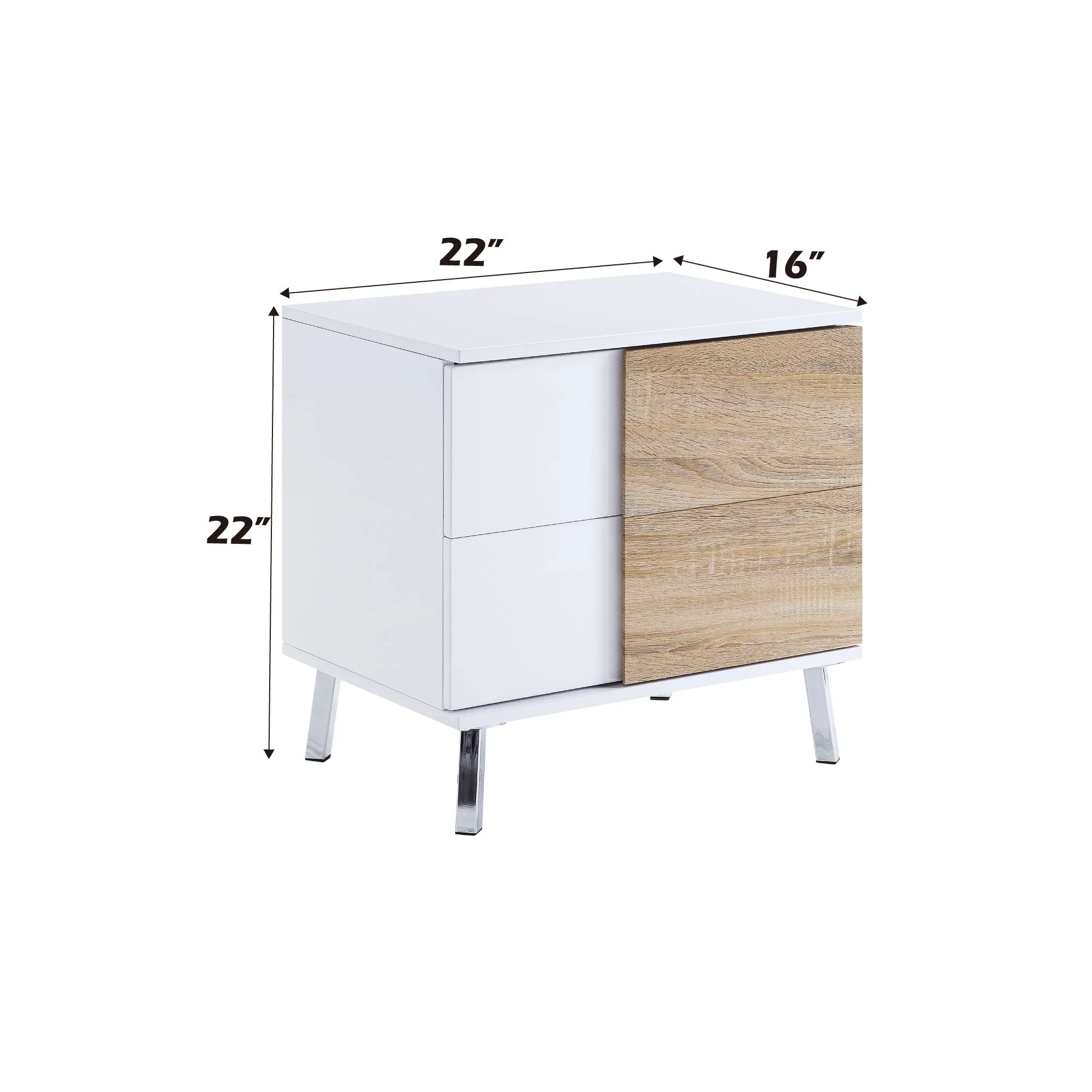 Verux - High Gloss End Table - White - Image 4
