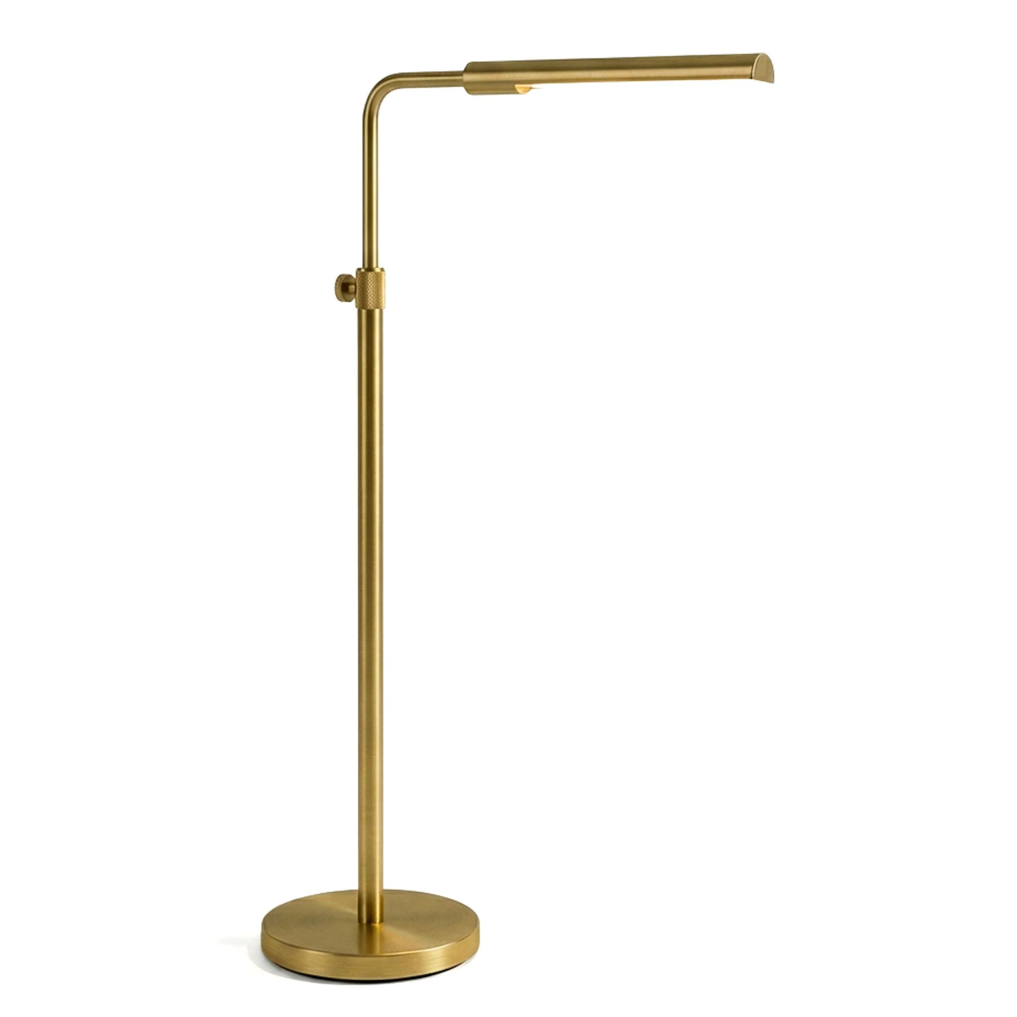 Verve - Floor Lamp With On / Off Switch Adjustable LED Round Base - Gold - Image 7