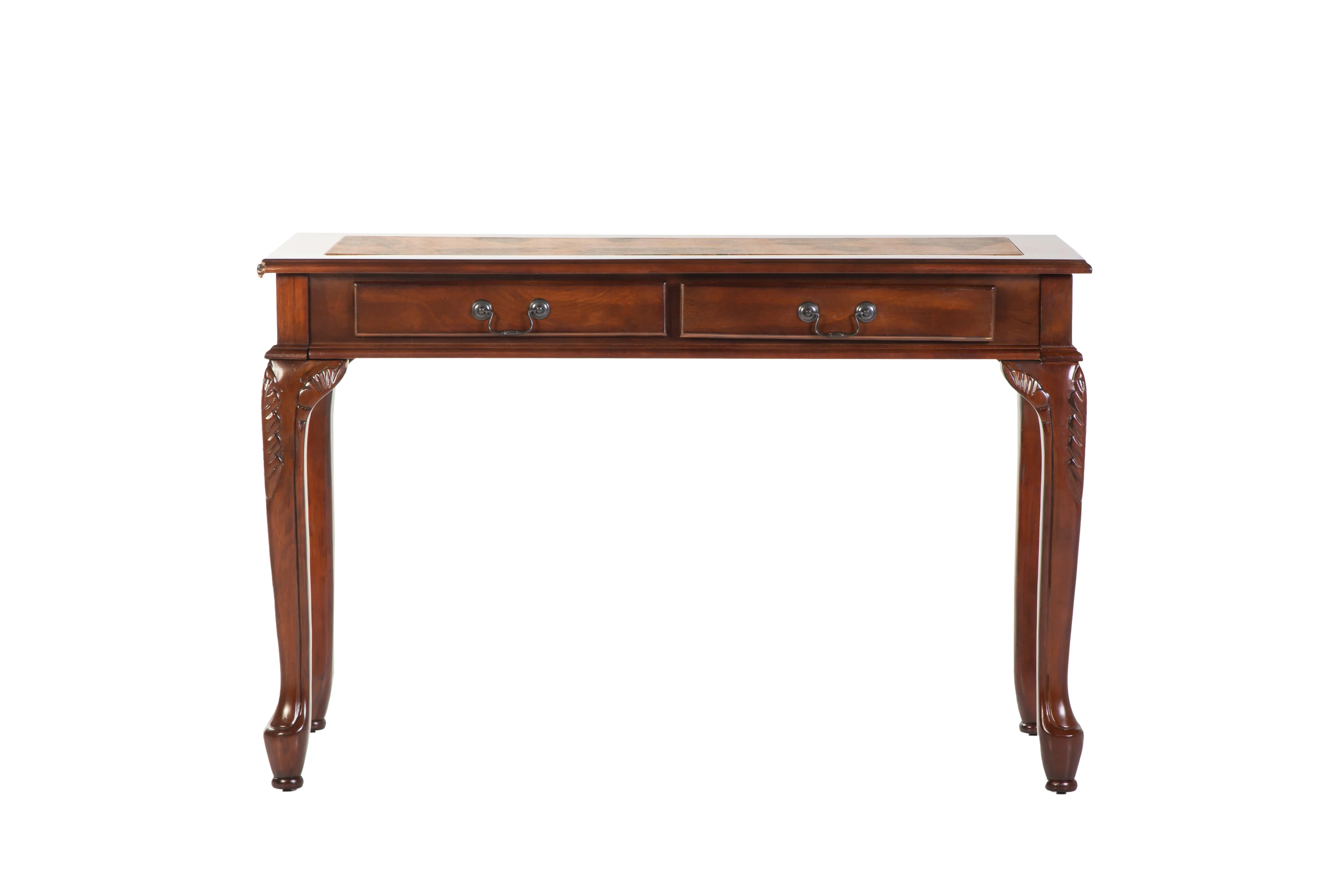 Vintage Map-Top Writing Desk & Chair Set (2-Piece) – Cherry - Image 3