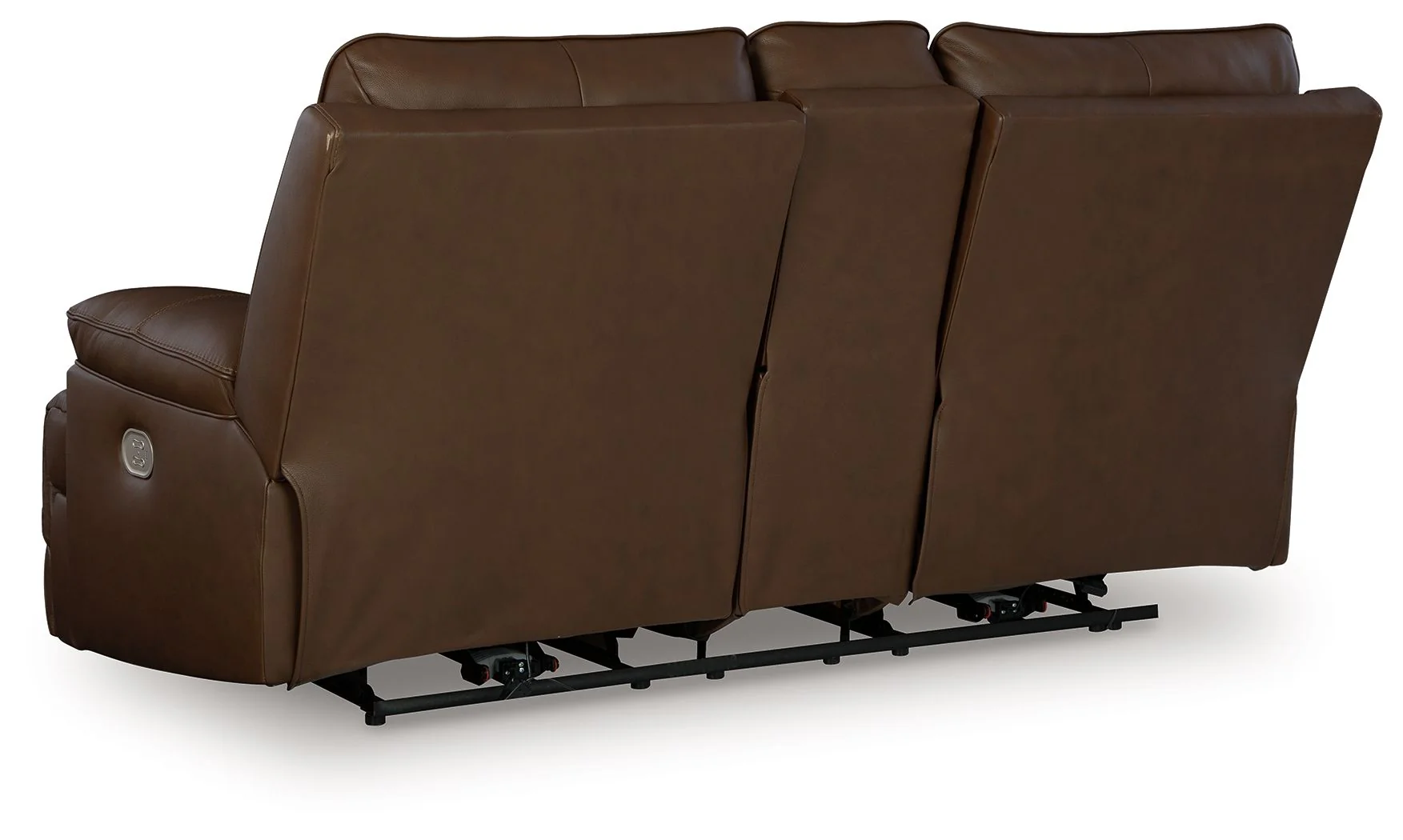 Vonryan - Power Reclining Loveseat With Console / Adj Headrest - Tobacco - Image 7