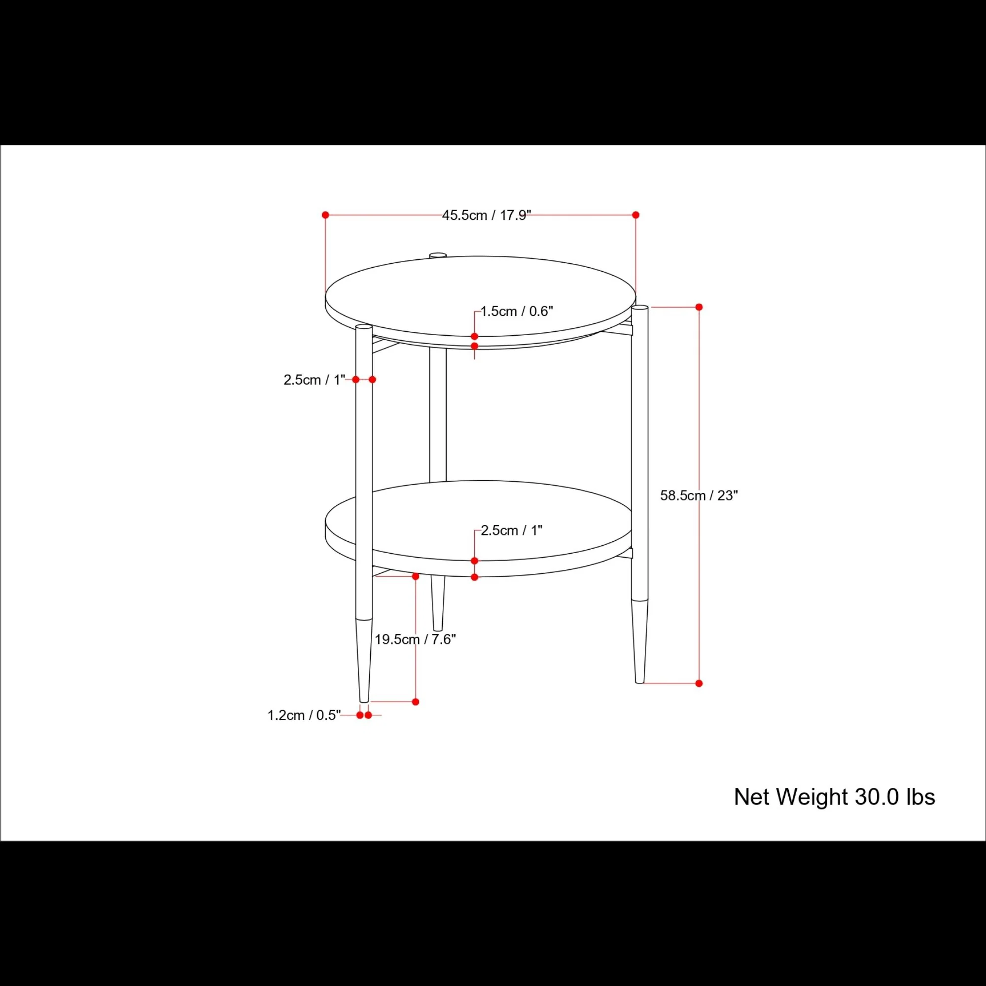 Wagner - Round Marble & Wood Table - Image 8