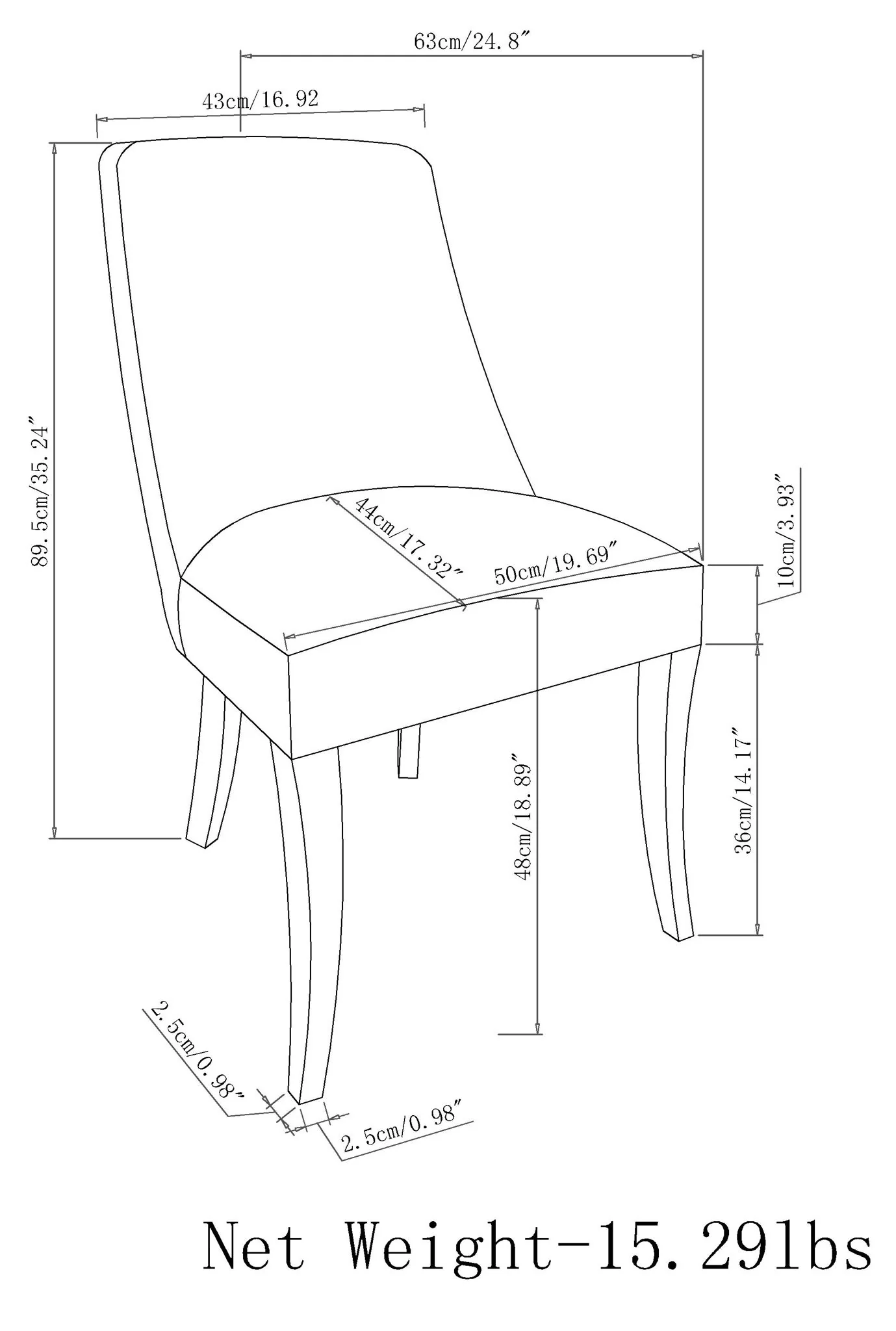 Walden - Deluxe Dining Chair (Set of 2) - Slate Gray - Image 9