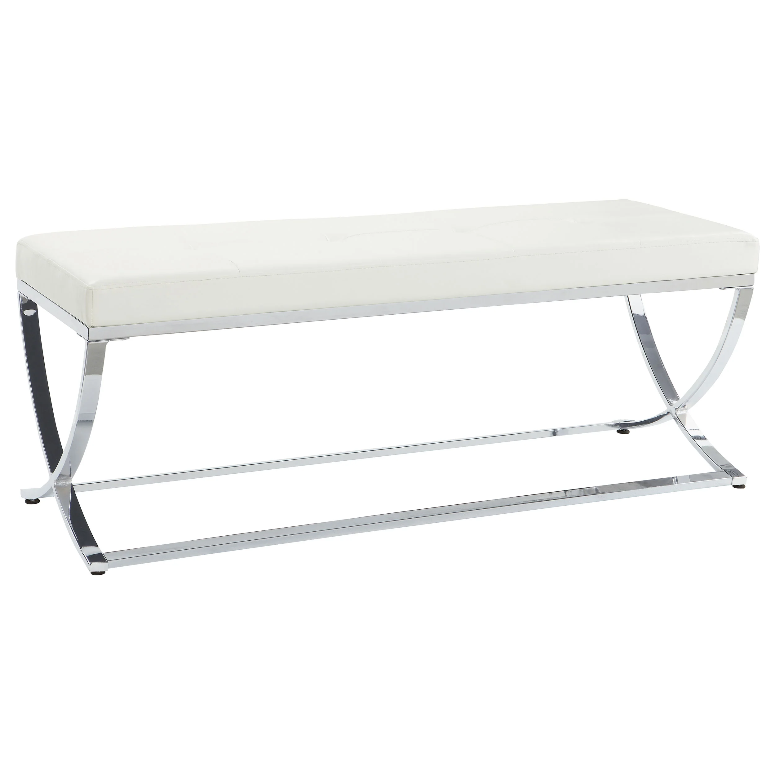 Walton - Leatherette Upholstered Tufted Accent Bench - Image 12