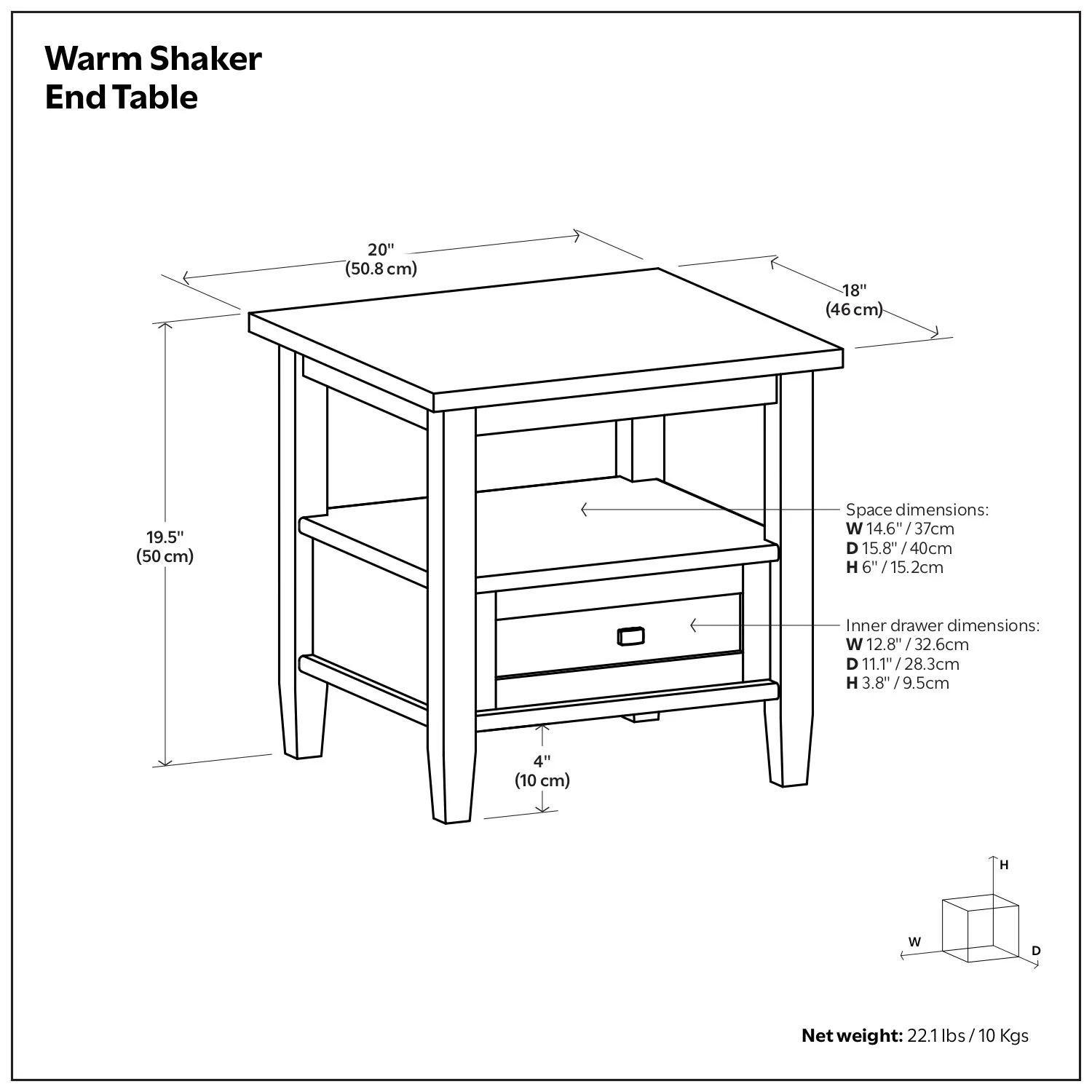 Warm Shaker - Handcrafted Table - Image 46