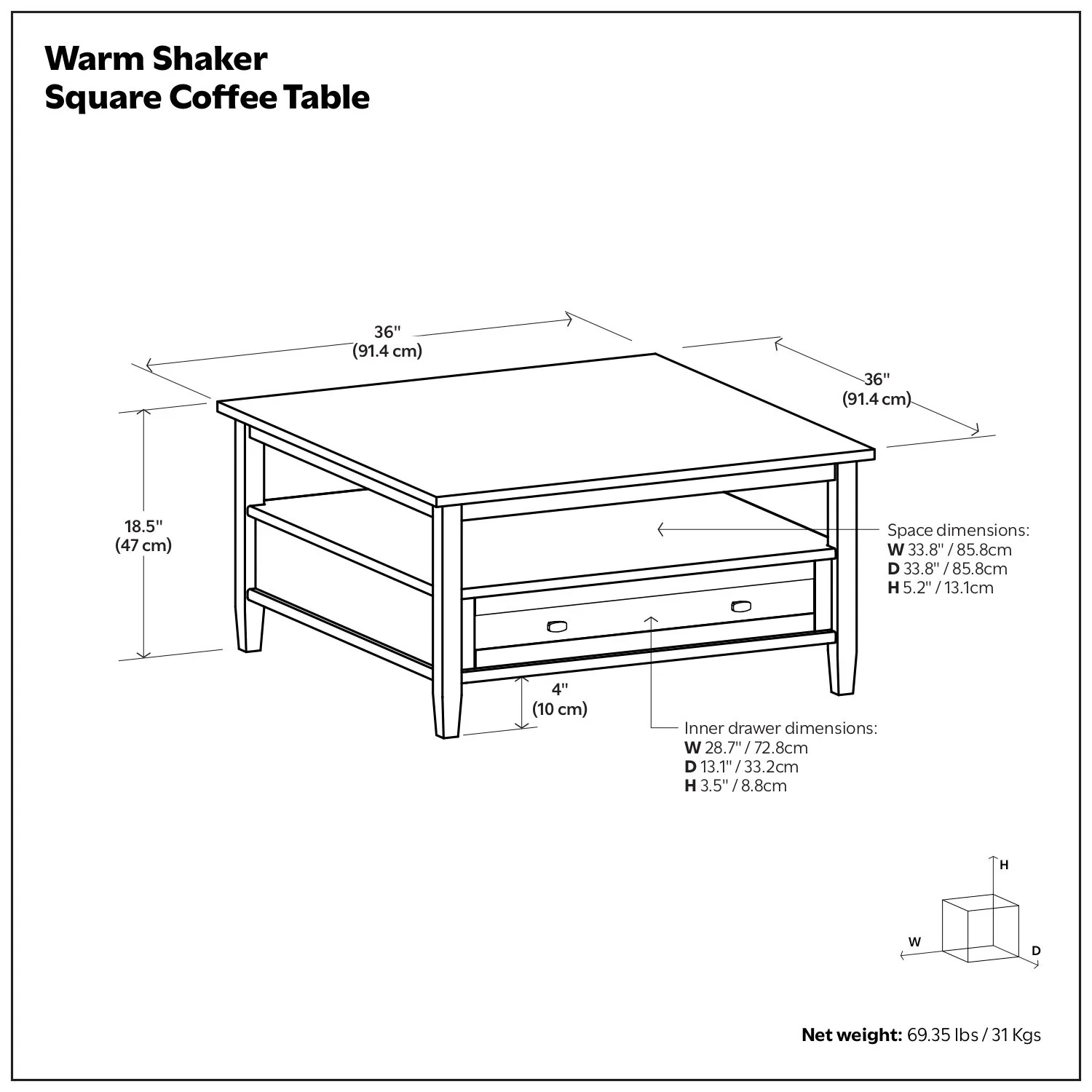 Warm Shaker - Handcrafted Table - Image 73
