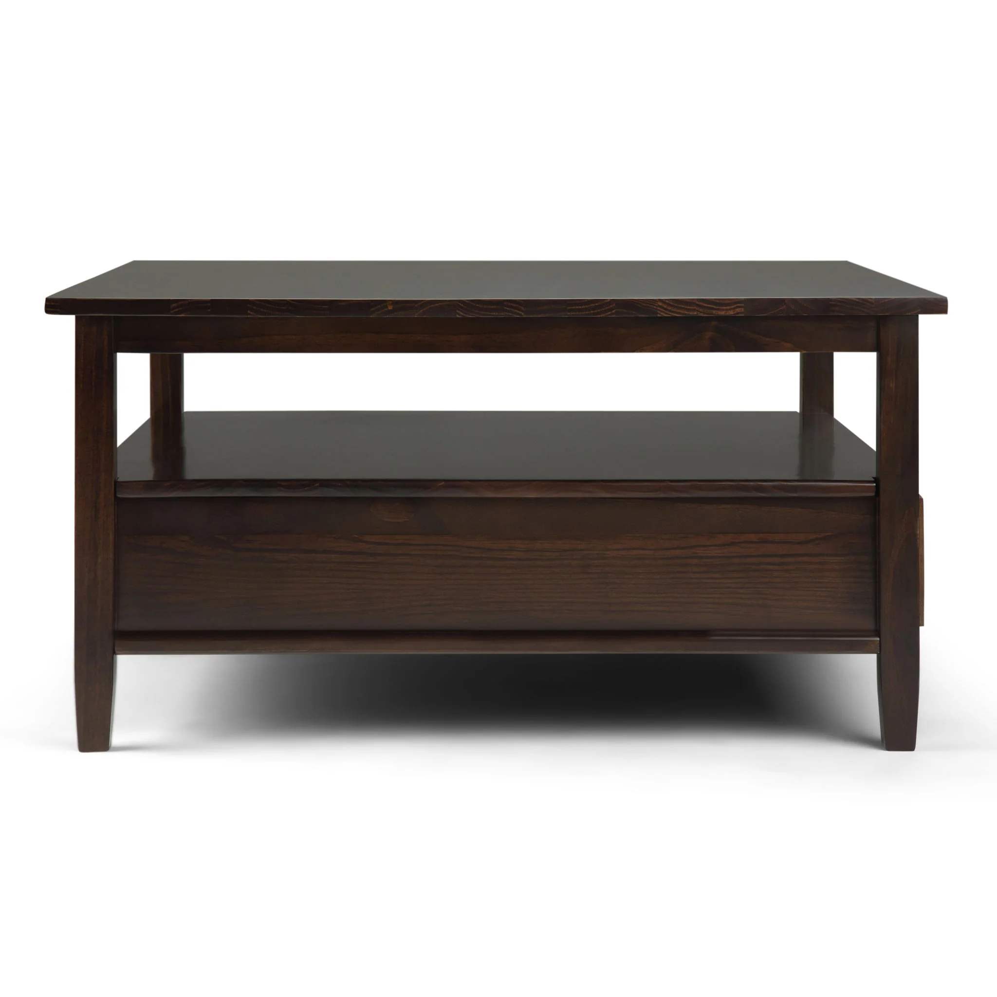 Warm Shaker - Square Coffee Table - Tobacco Brown - Image 3