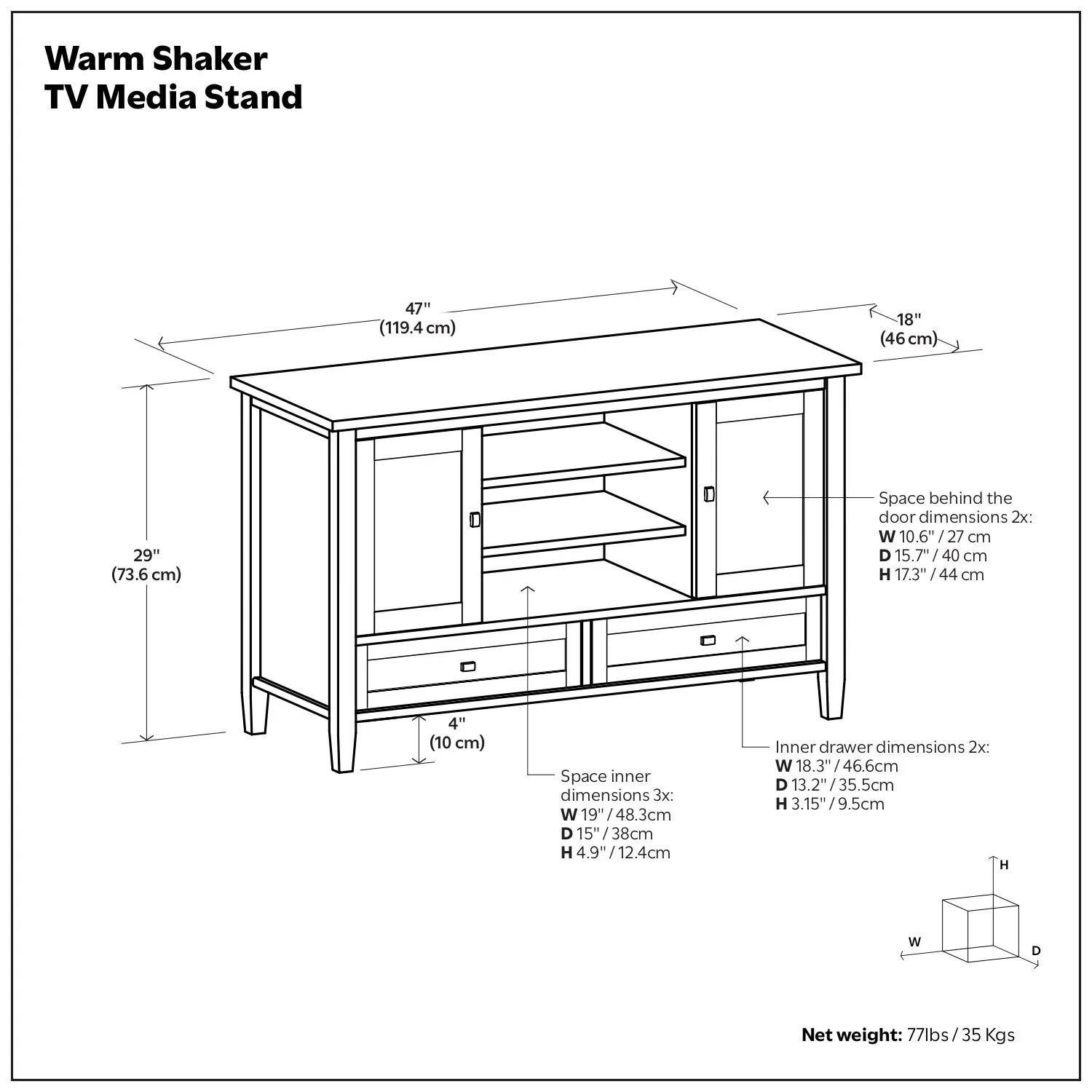 Warm Shaker - TV Media Stand Handcrafted - Image 32