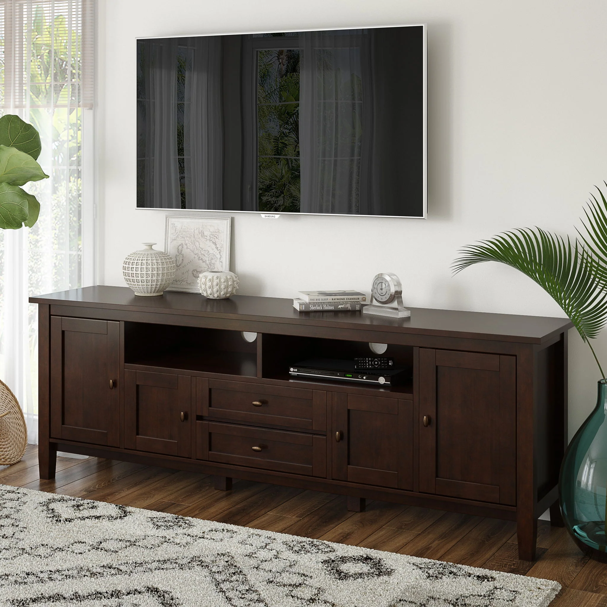 Warm Shaker - TV Media Stand, Handcrafted - Image 17