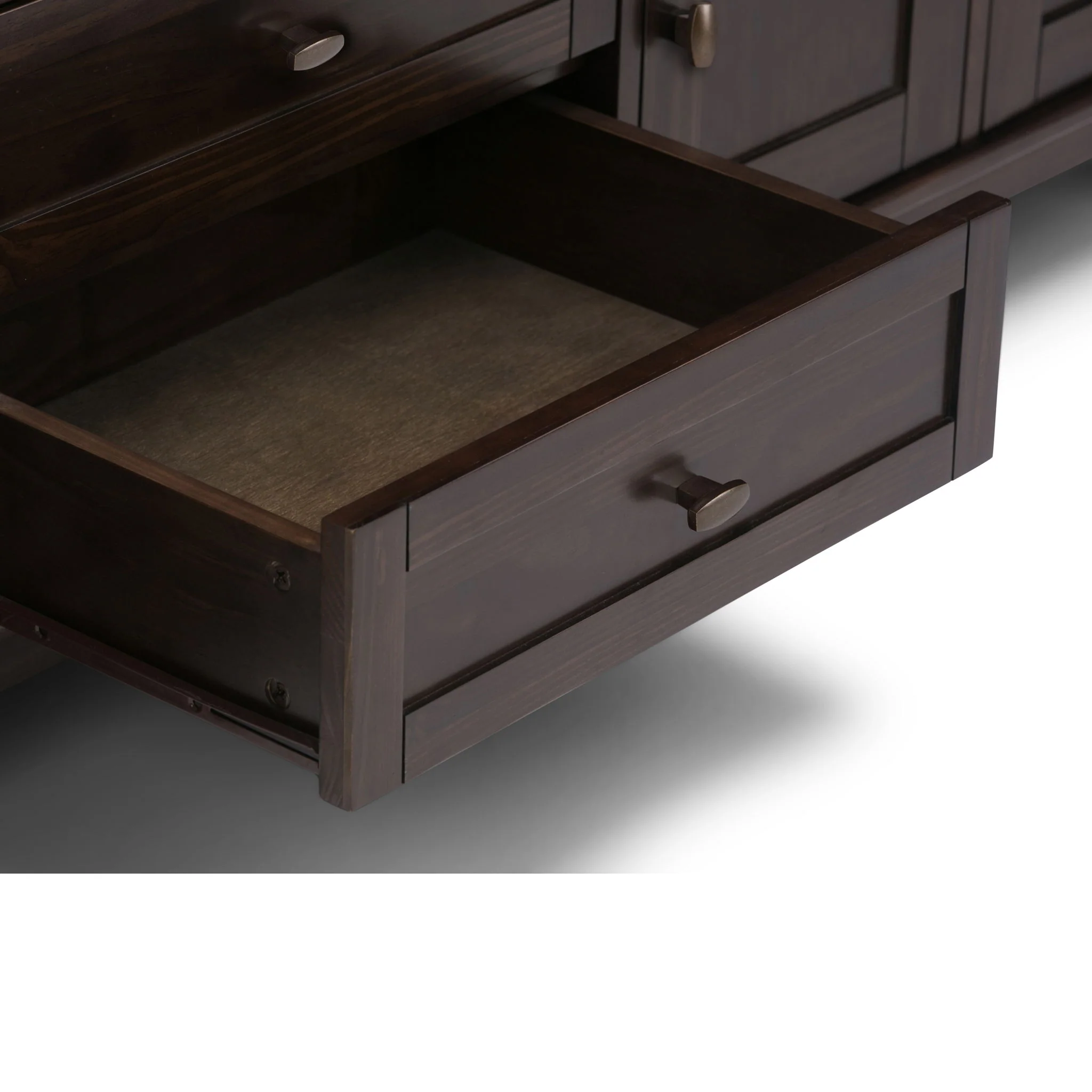 Warm Shaker - TV Media Stand Handcrafted - Tobacco Brown - Image 10