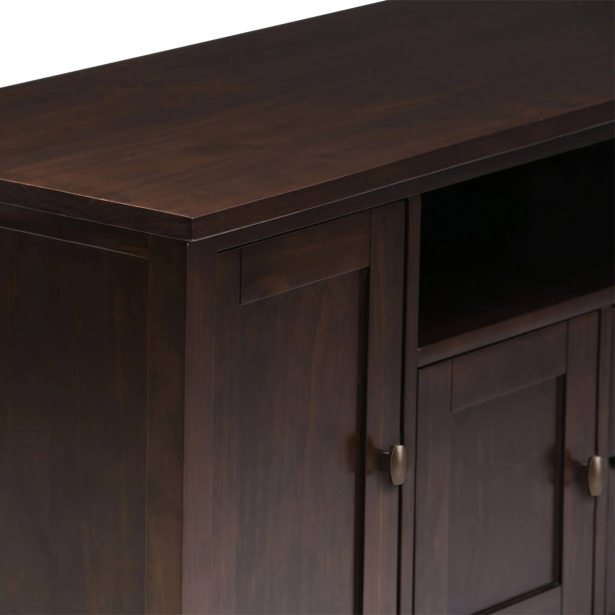 Warm Shaker - TV Media Stand Handcrafted - Tobacco Brown - Image 6