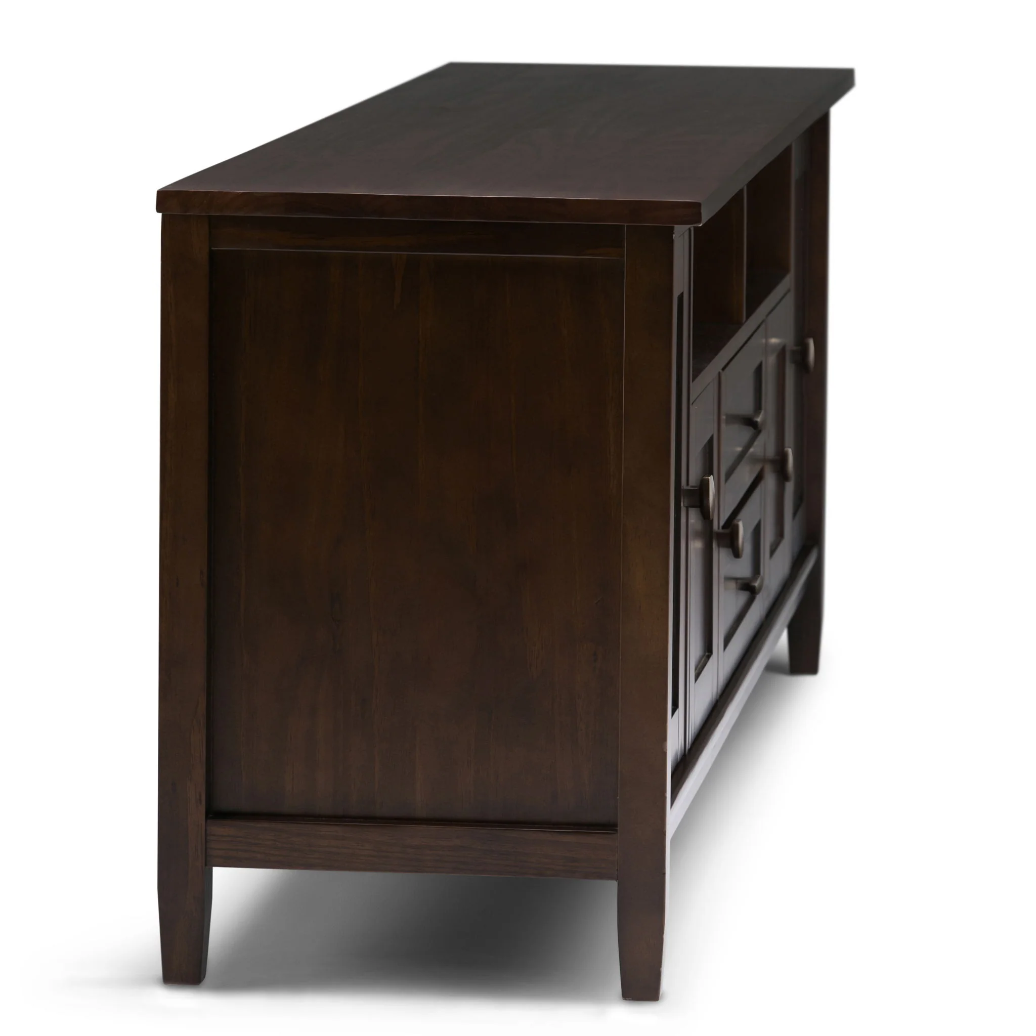 Warm Shaker - TV Media Stand Handcrafted - Tobacco Brown - Image 8