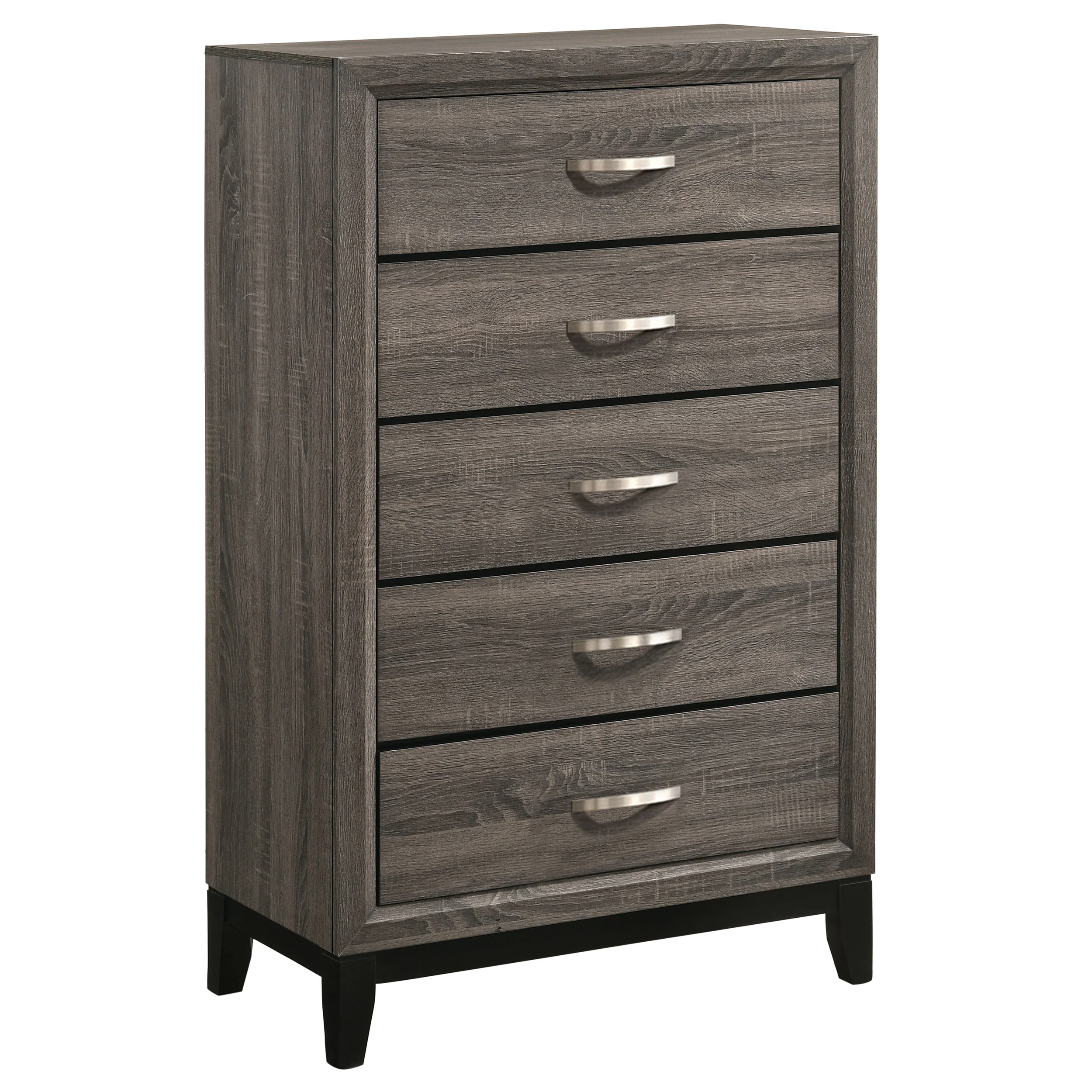 Watson - 5-Drawer Bedroom Chest - Gray Oak - Image 14