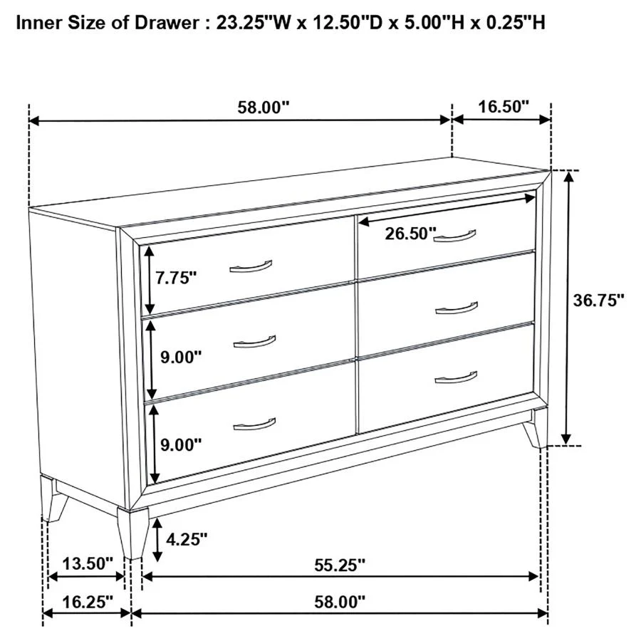 Watson - 6-Drawer Dresser - Image 24