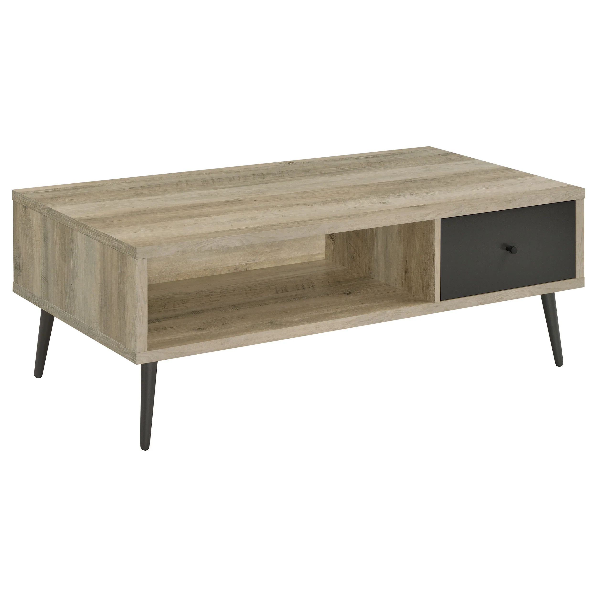 Welsh - 1-Drawer Engineered Wood Coffee Table Antique Pine - Distressed Pine - Image 13