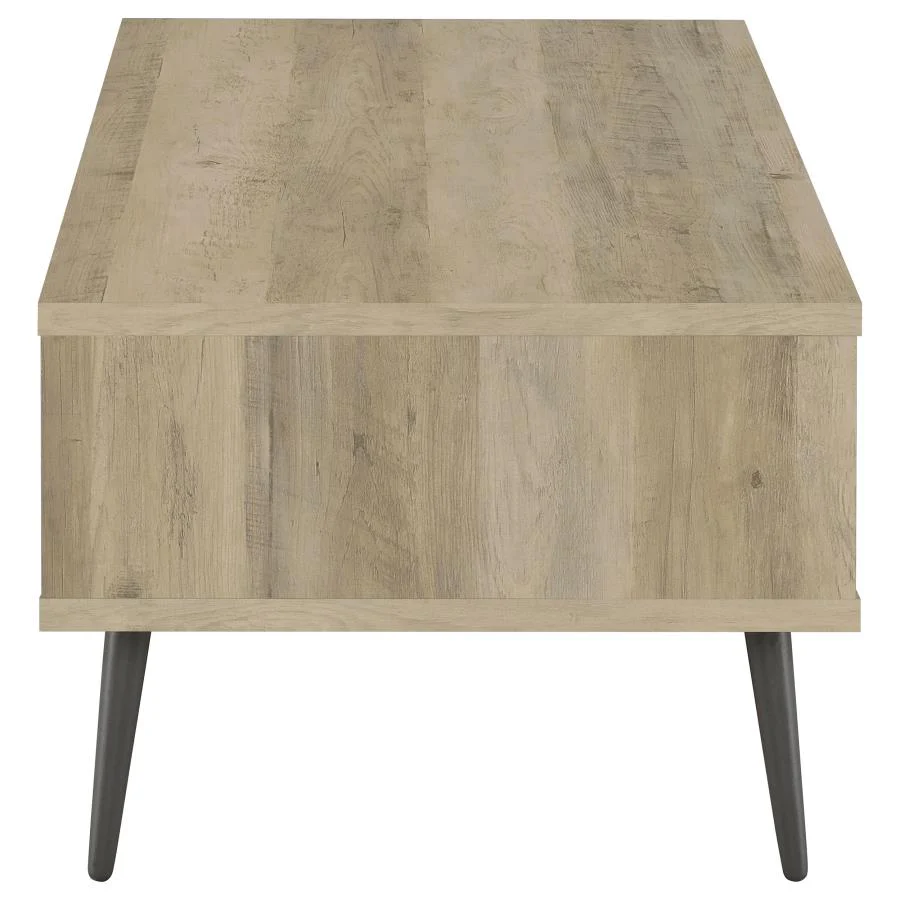 Welsh - 1-Drawer Engineered Wood Coffee Table Antique Pine - Distressed Pine - Image 5