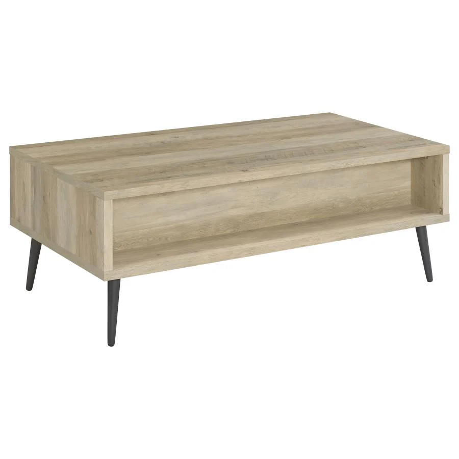 Welsh - 1-Drawer Engineered Wood Coffee Table Antique Pine - Distressed Pine - Image 6