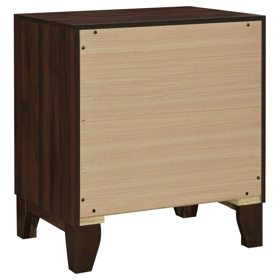 Welsley - 2-Drawer Nightstand Bedside Table - Walnut - Image 6