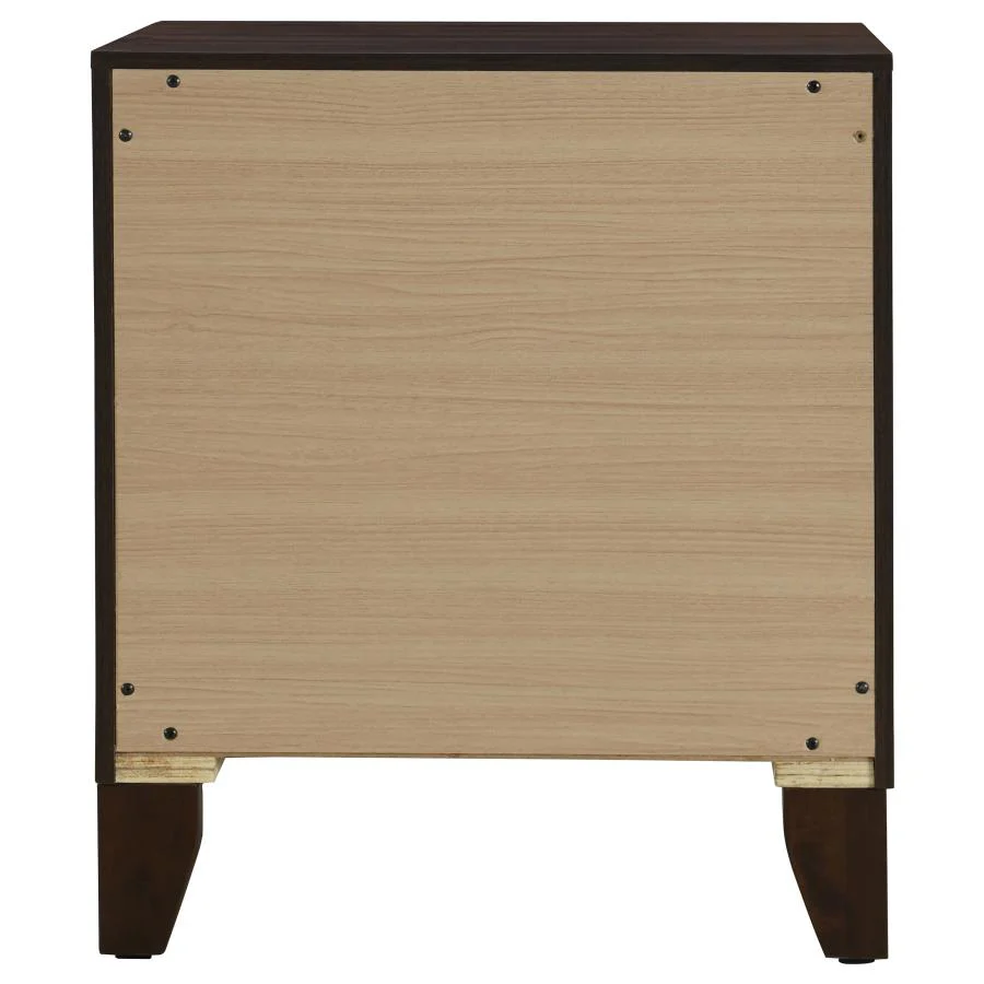 Welsley - 2-Drawer Nightstand Bedside Table - Walnut - Image 7