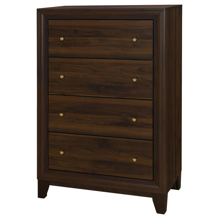 Welsley - 4-Drawer Chest Of Drawers - Walnut - Image 4