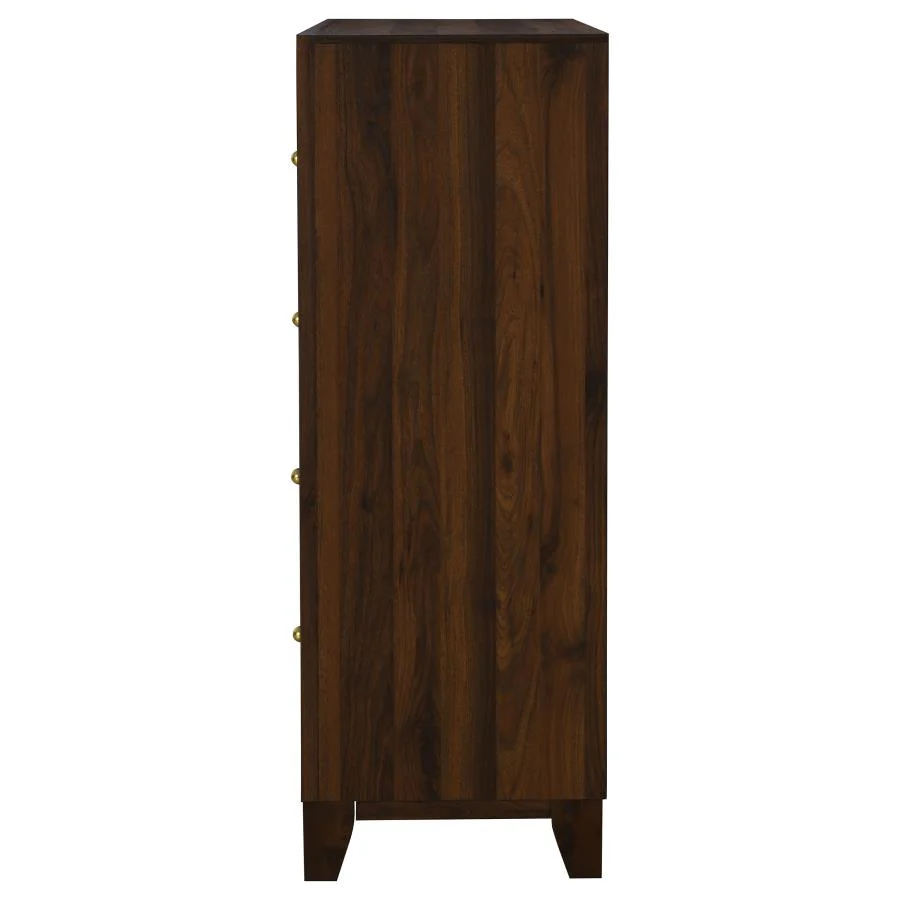 Welsley - 4-Drawer Chest Of Drawers - Walnut - Image 5