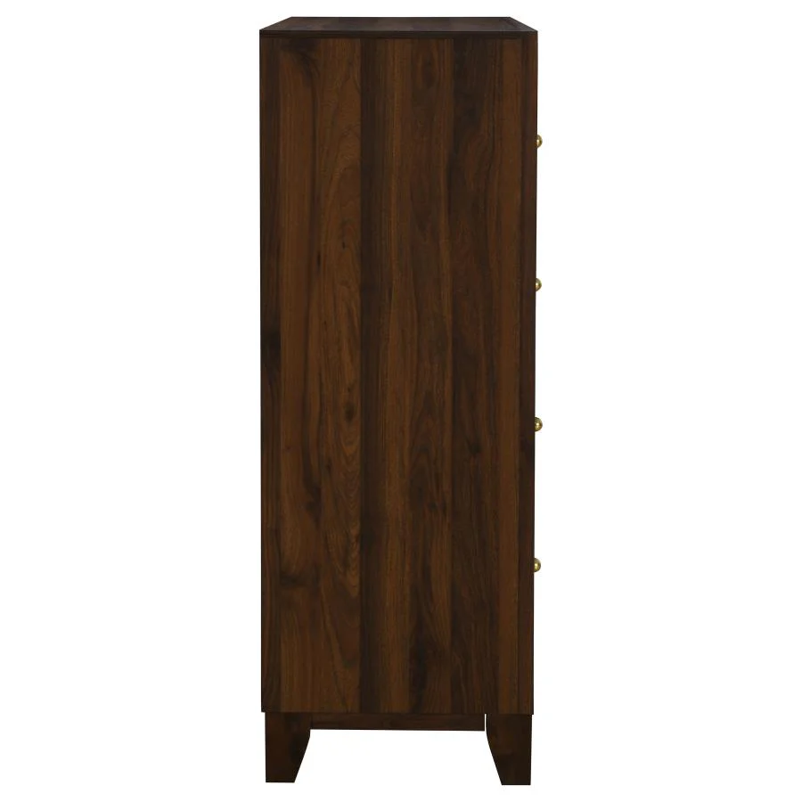 Welsley - 4-Drawer Chest Of Drawers - Walnut - Image 9