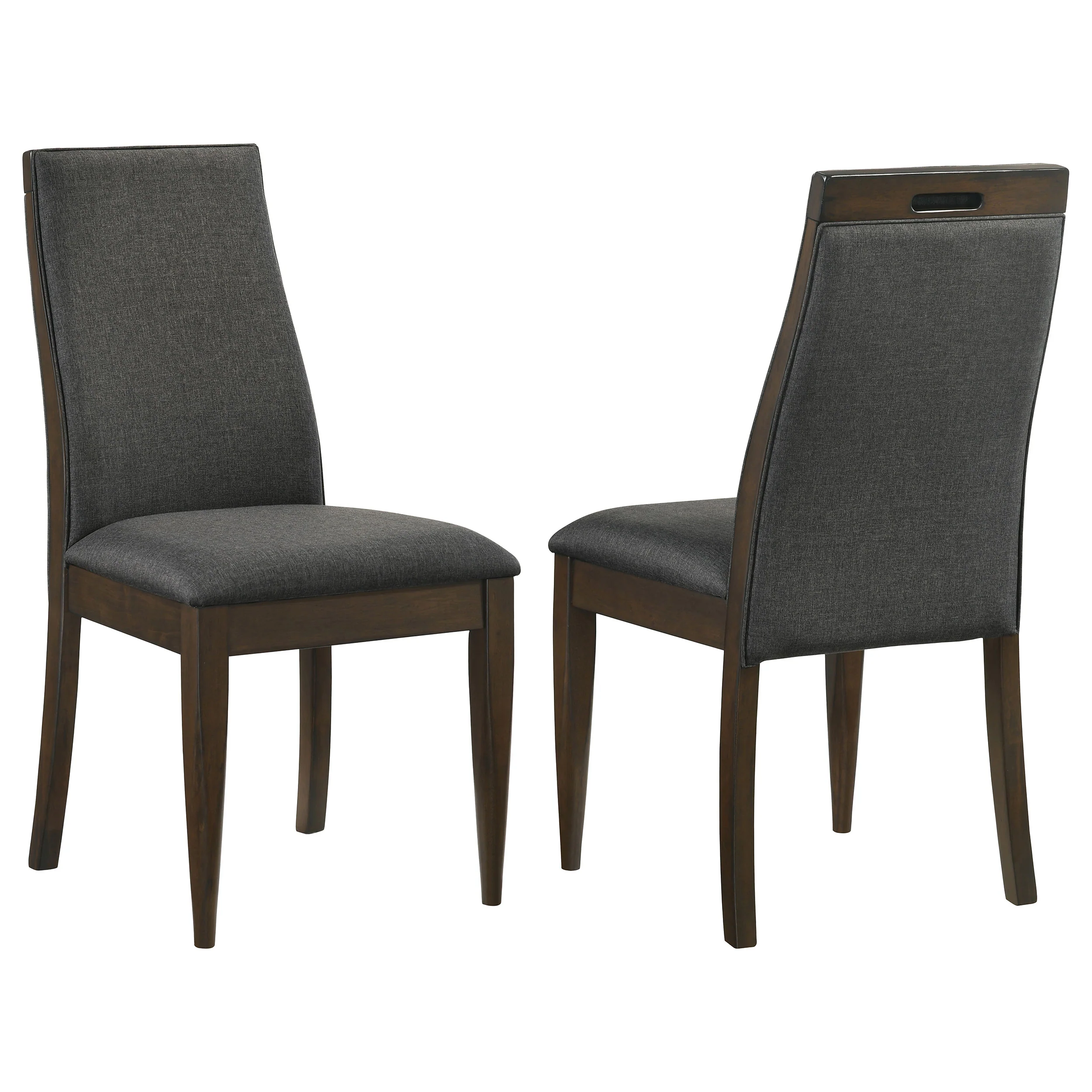 Wes - Upholstered Dining Side Chair (Set of 2) - Dark Walnut - Image 15