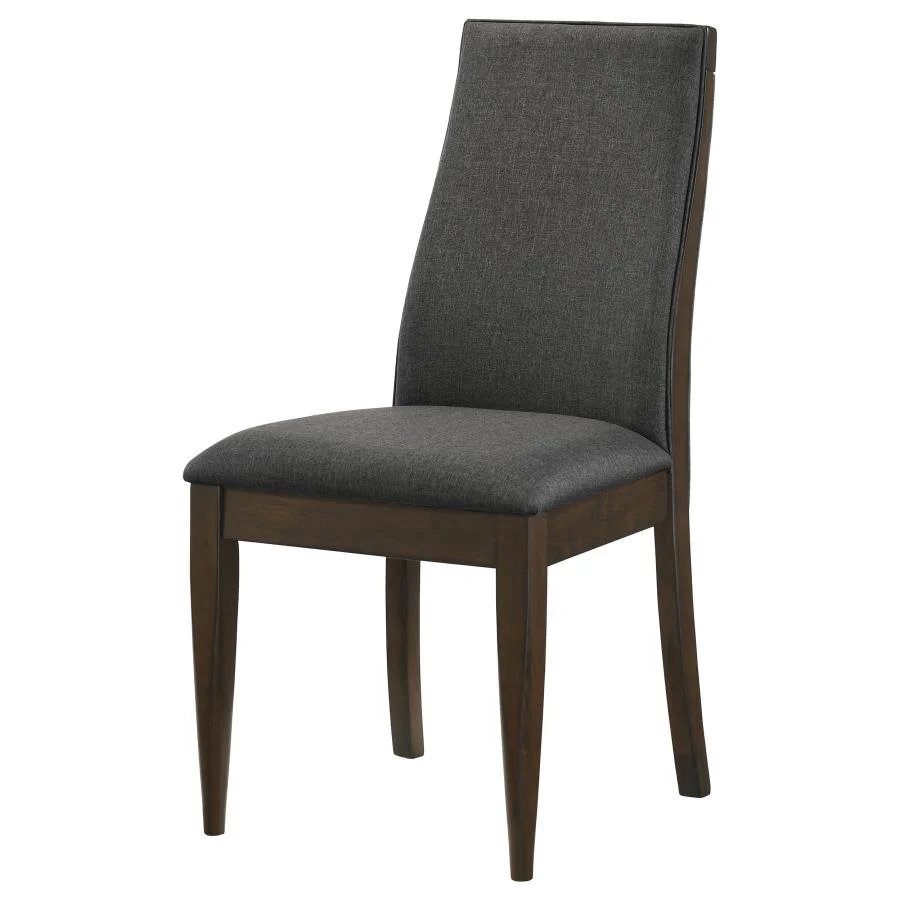 Wes - Upholstered Dining Side Chair (Set of 2) - Dark Walnut - Image 5