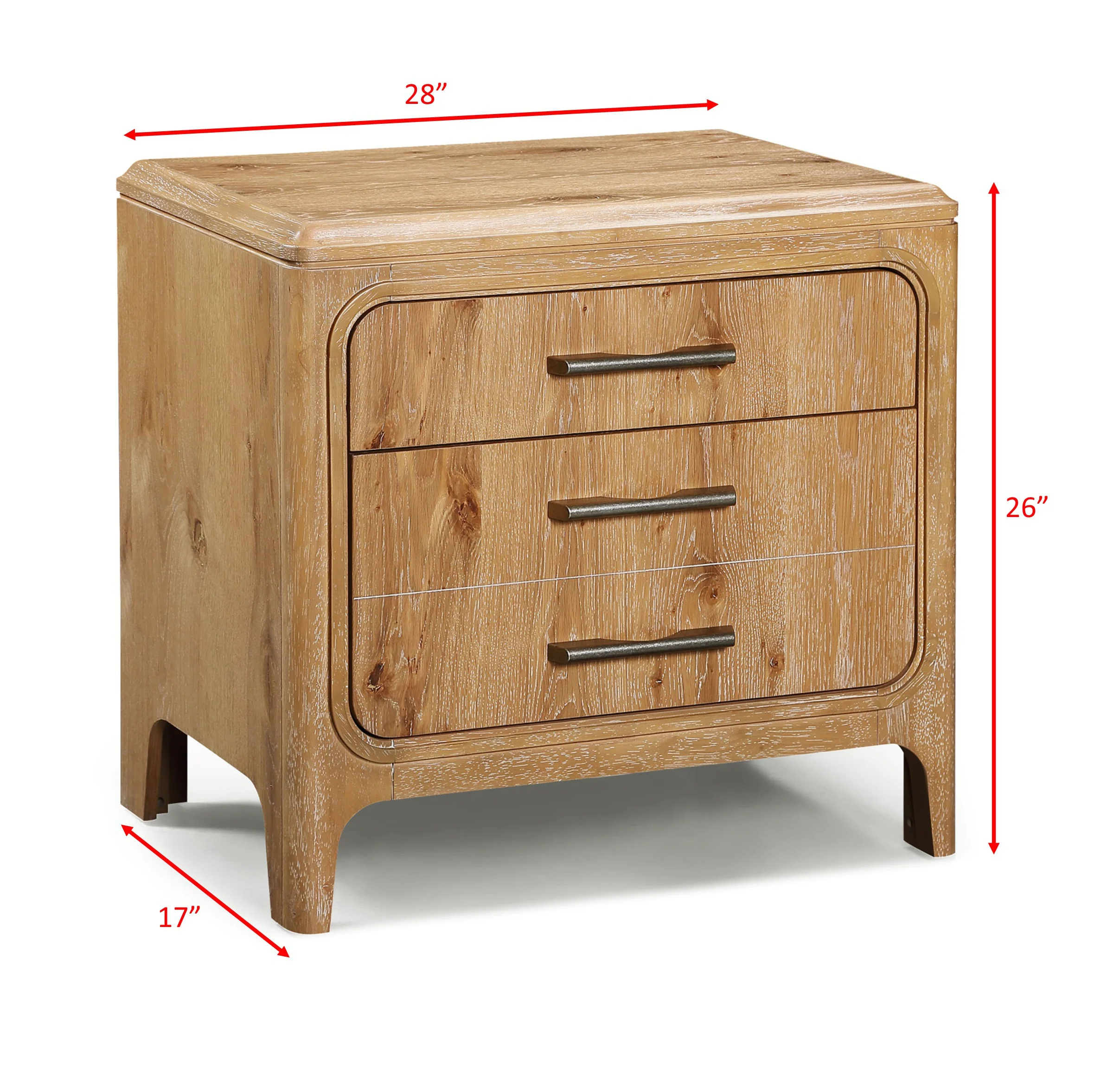 Westcott Night Stand-Cerused Natural - Image 2