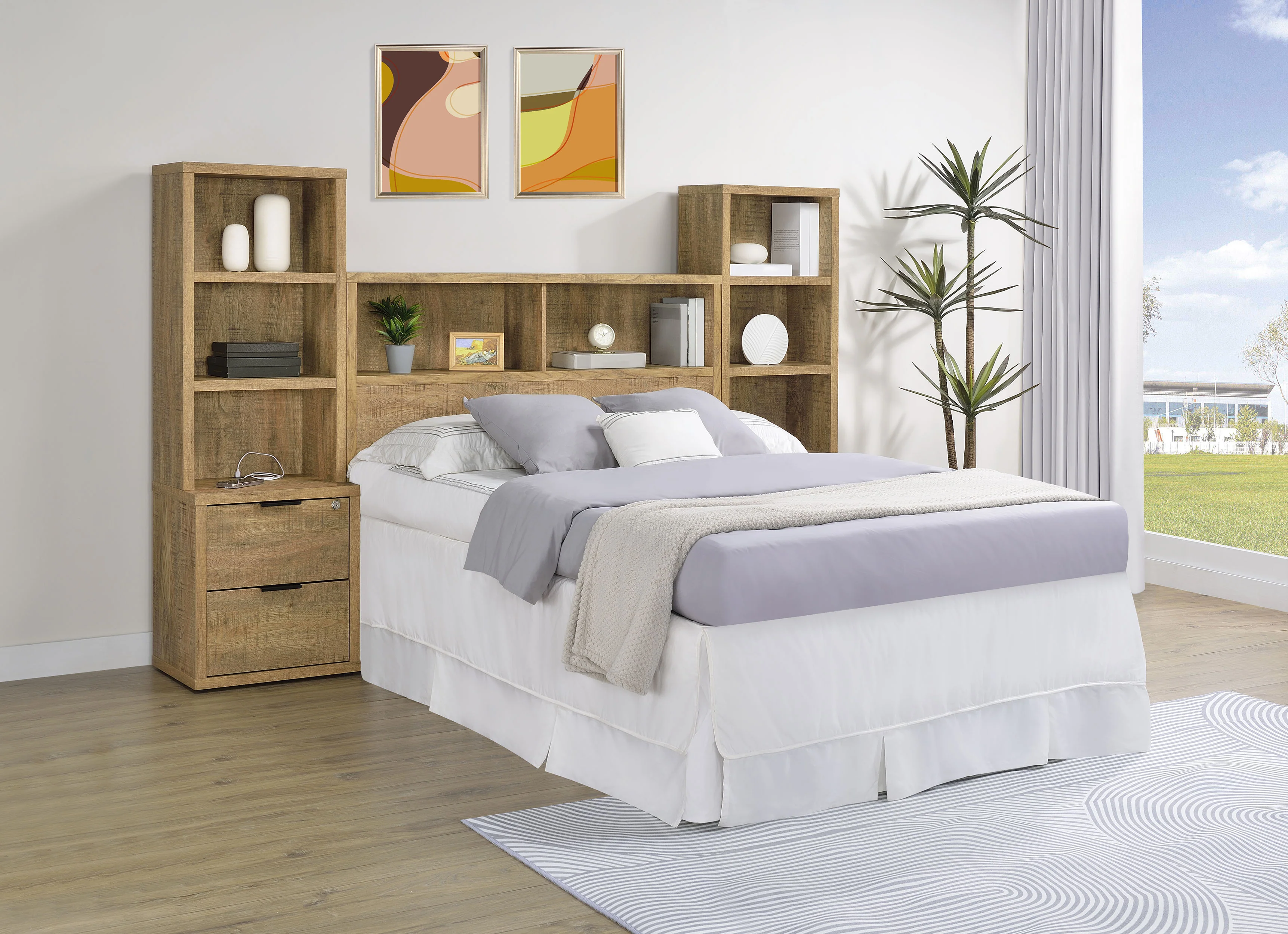 Westpark - 3 Piece Bedroom Set Bookcase Headboard - Image 187