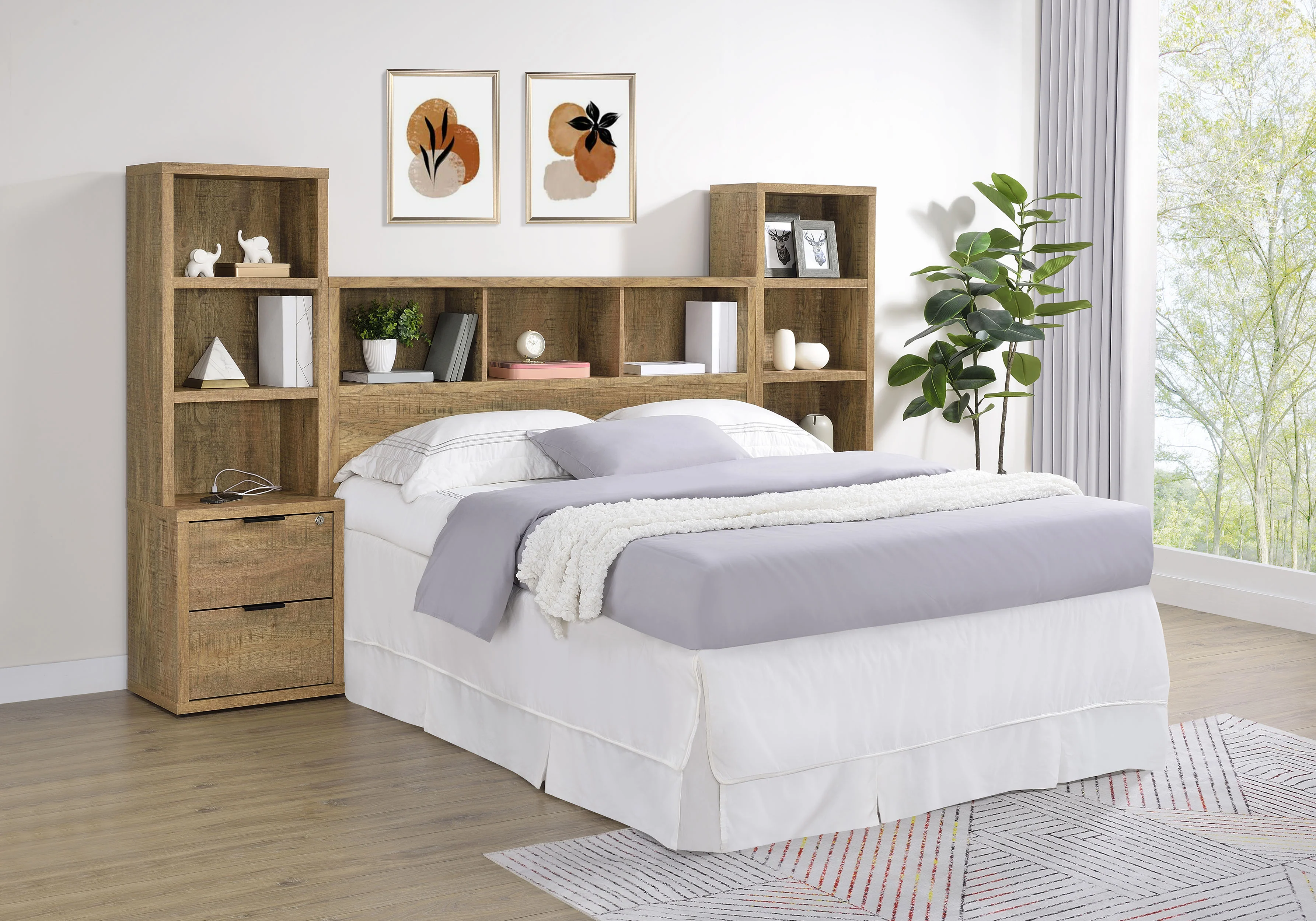 Westpark - 3 Piece Bedroom Set Bookcase Headboard - Image 188