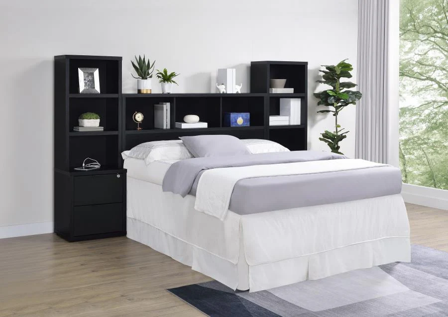 Westpark - 3 Piece Bedroom Set Bookcase Headboard - Image 2