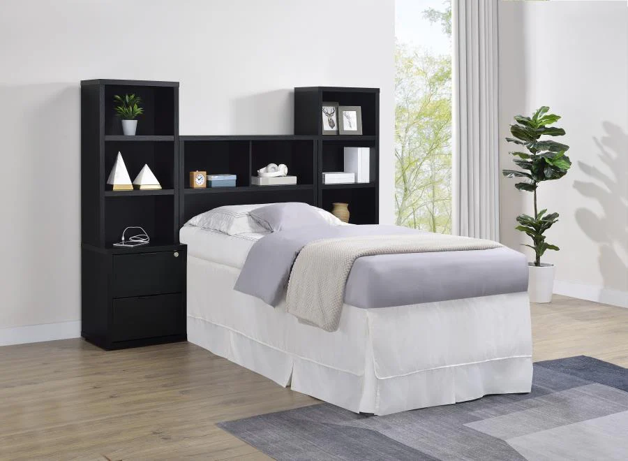 Westpark - 3 Piece Bedroom Set Bookcase Headboard - Image 3