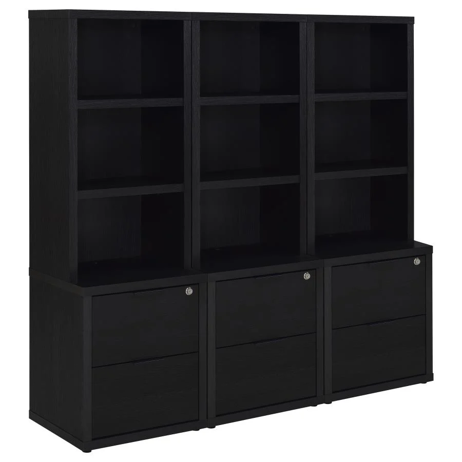 Westpark - 3 Piece Wall Unit Bookcase Set With USB - Image 4