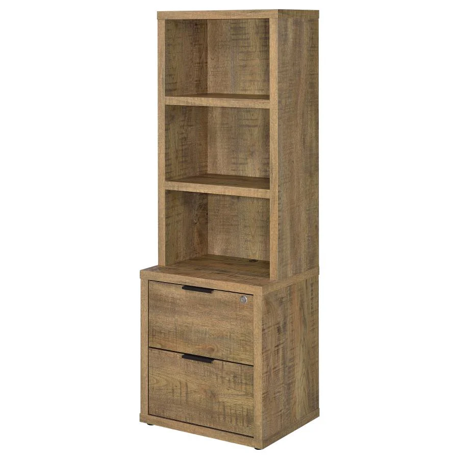 Westpark - 3-Shelf Bookcase USB And Lockable Drawer - Image 13