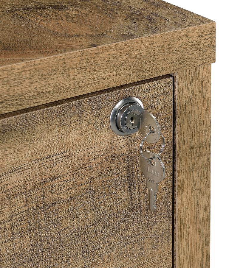 Westpark - 3-Shelf Bookcase USB And Lockable Drawer - Image 28