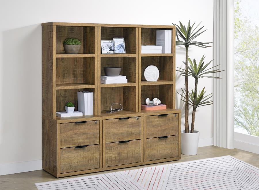 Westpark - 3-Shelf Bookcase USB And Lockable Drawer - Image 40