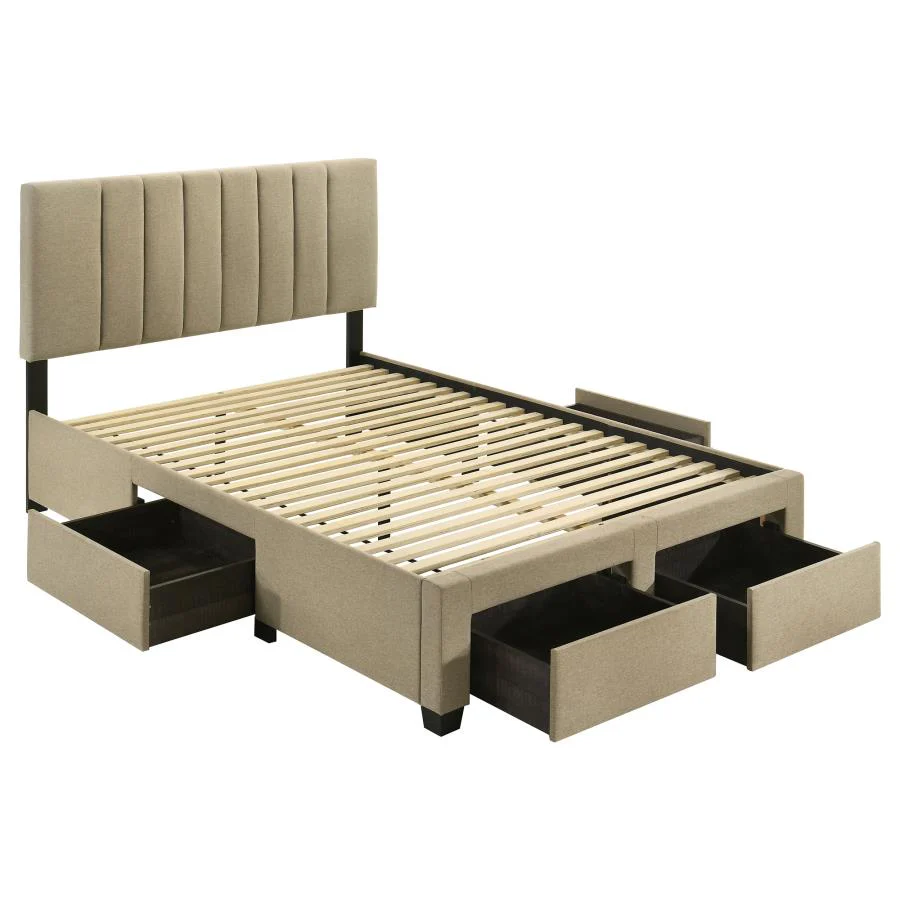Wheatland - 4-Drawer Upholstered Storage Bed - Image 2