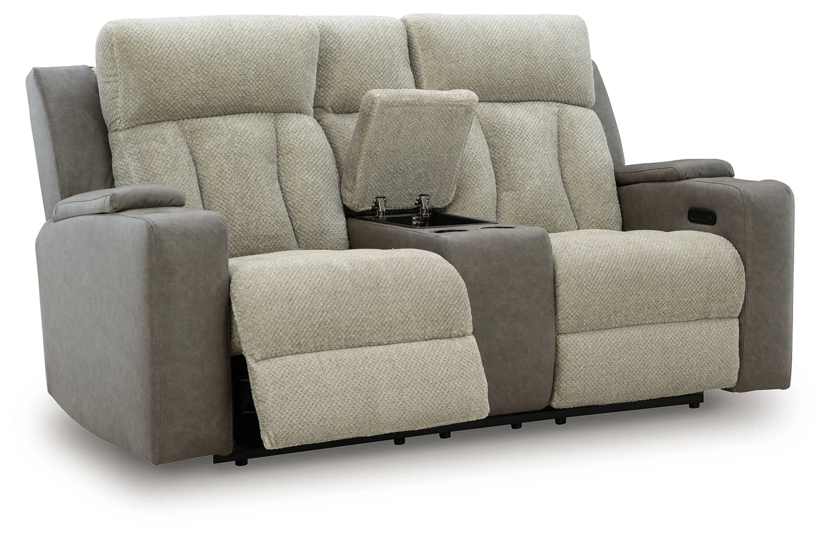 WhipLash - Power Reclining Loveseat With Console / Adj Headrest - Sisal - Image 8
