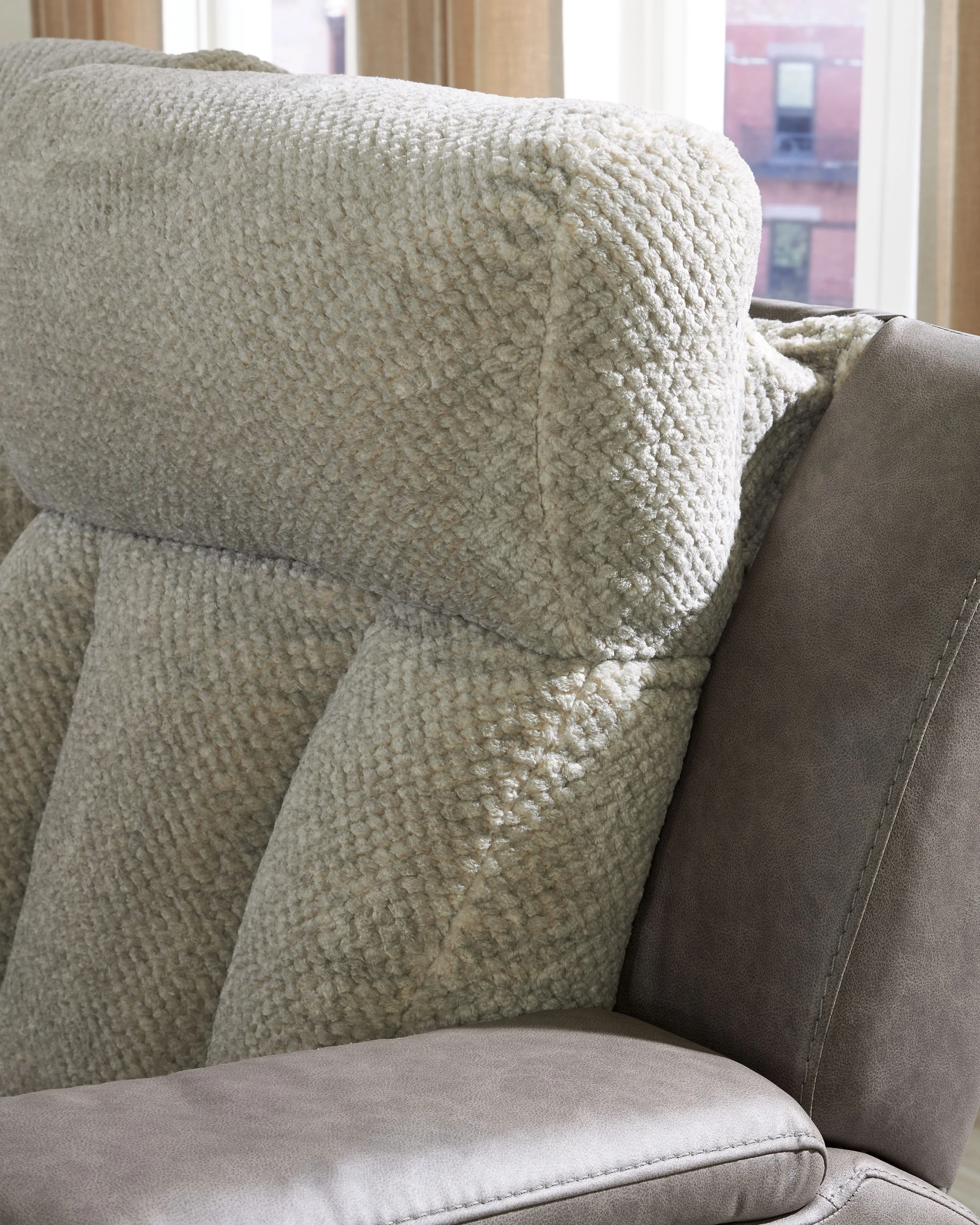 WhipLash - Power Reclining Sofa With Adj Headrest - Sisal - Image 6