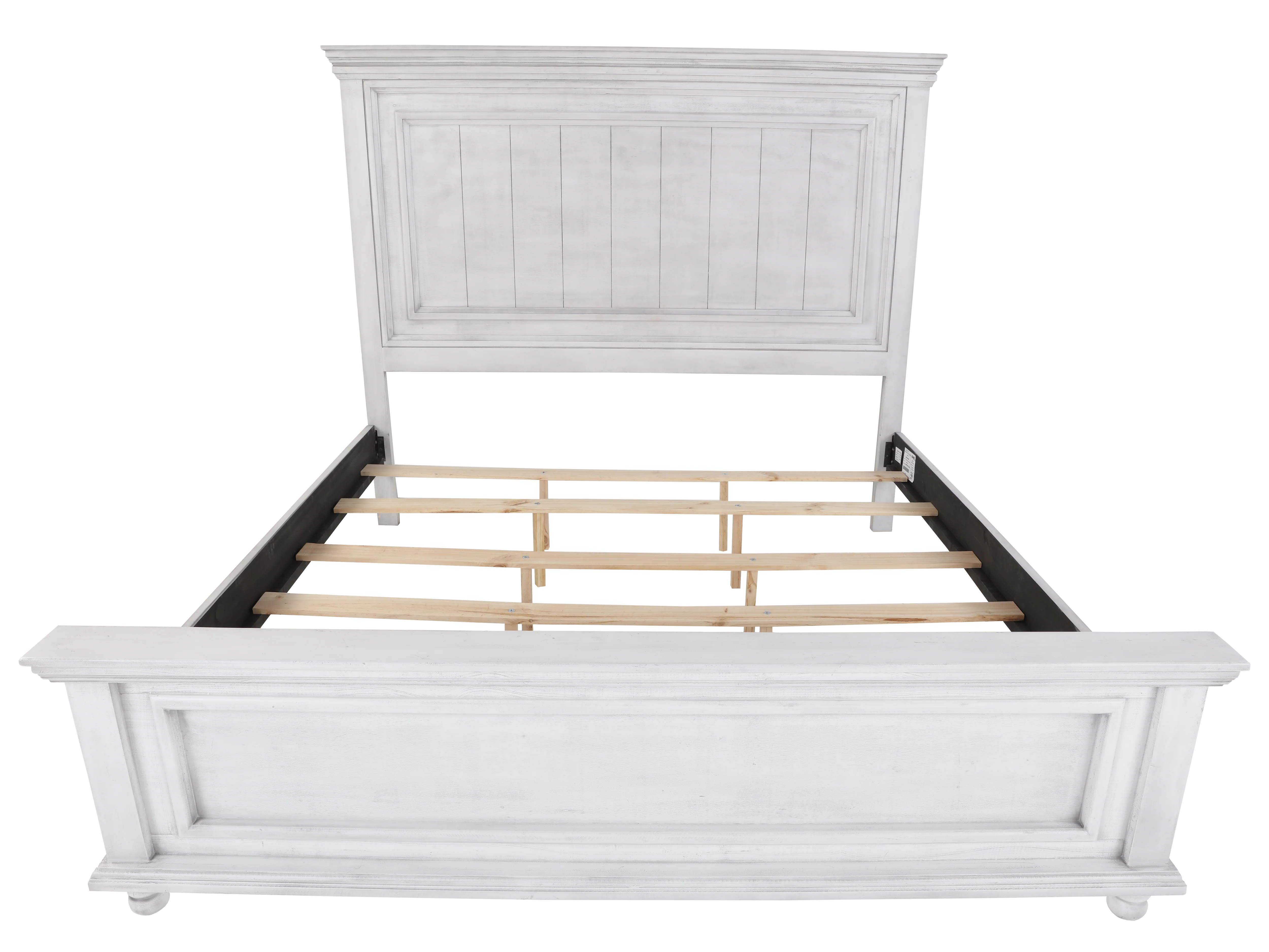 White 6-Piece Panel Bedroom Set with Dresser, Mirror & Nightstand - Image 4