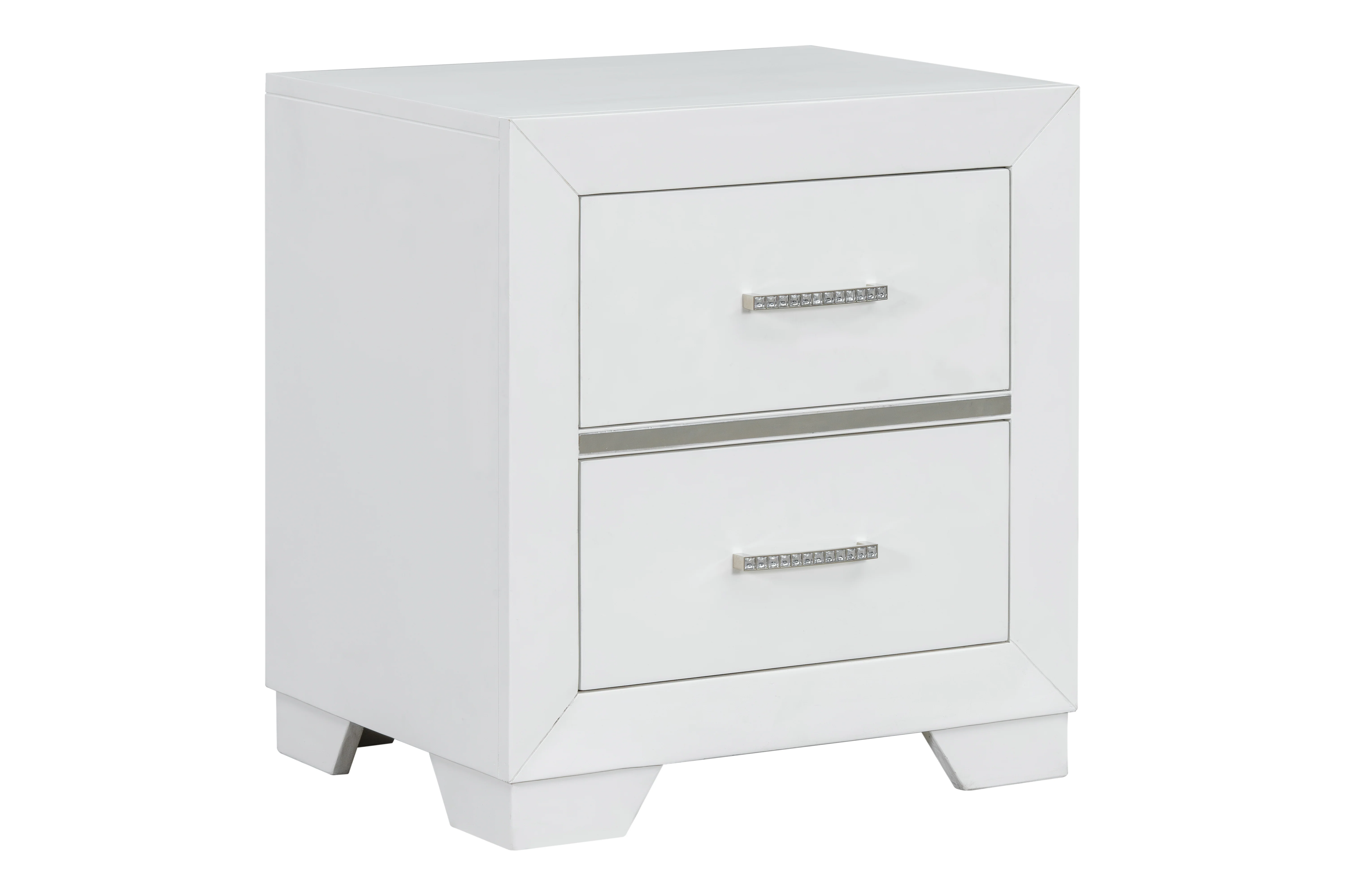White Canopy 6 Pc Bedroom Set (Bed, Dresser, Mirror & Nightstand) - Image 5
