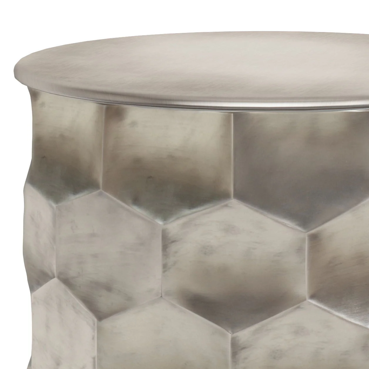 Whitney - Handcrafted Metal Storage Table - Image 8