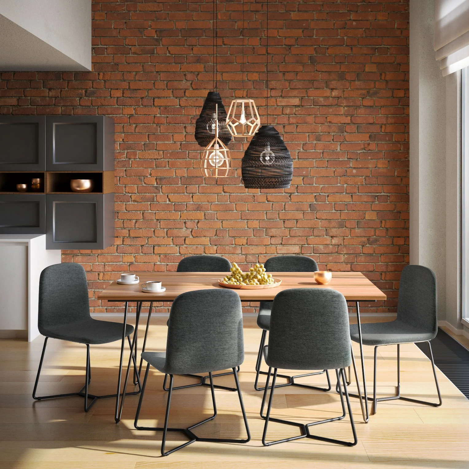 Wilcox - Dining Chair (Set of 2) - Charcoal Gray - Image 3