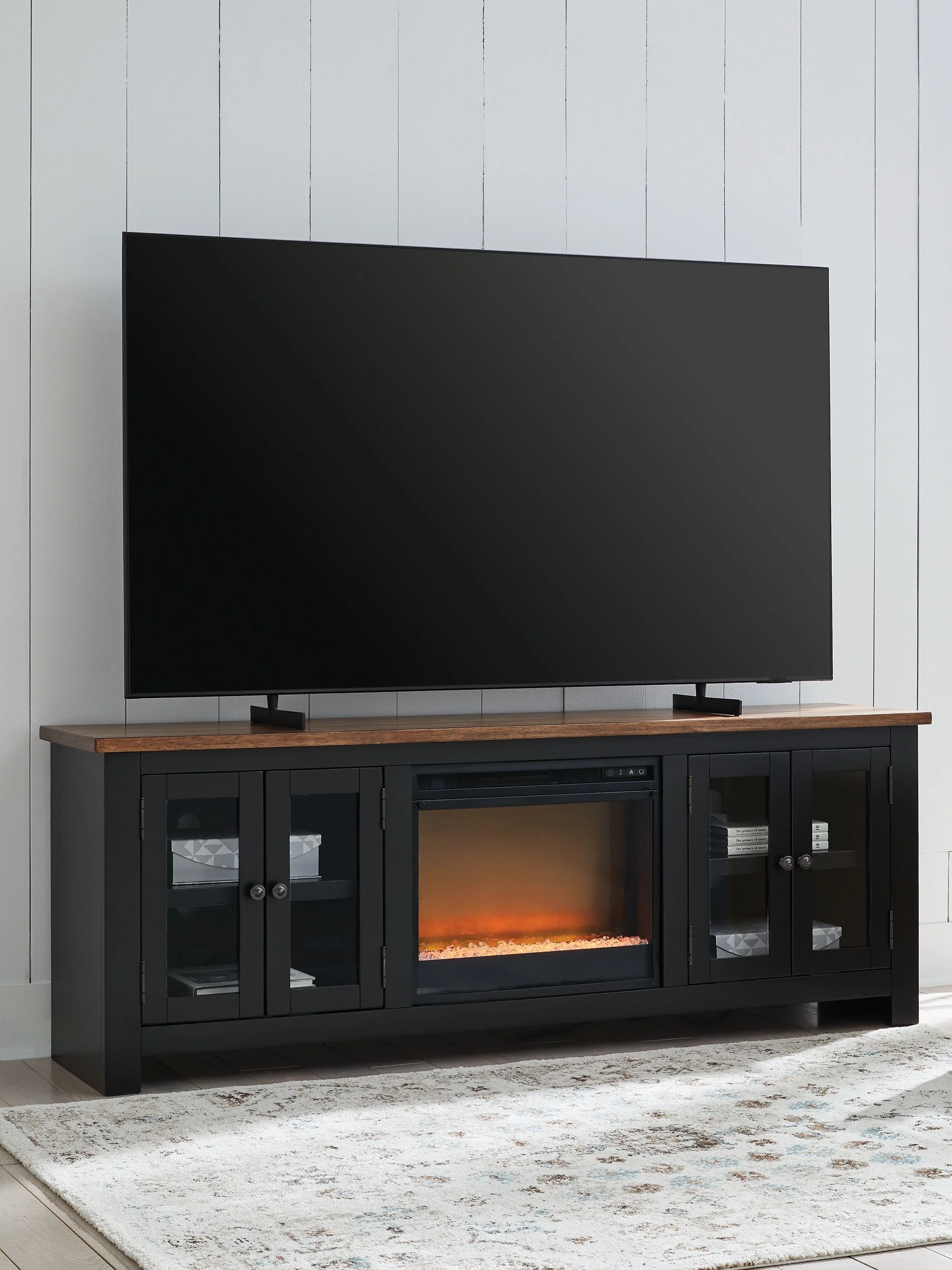 Wildenauer - 76" TV Stand With Electric Fireplace - Image 5