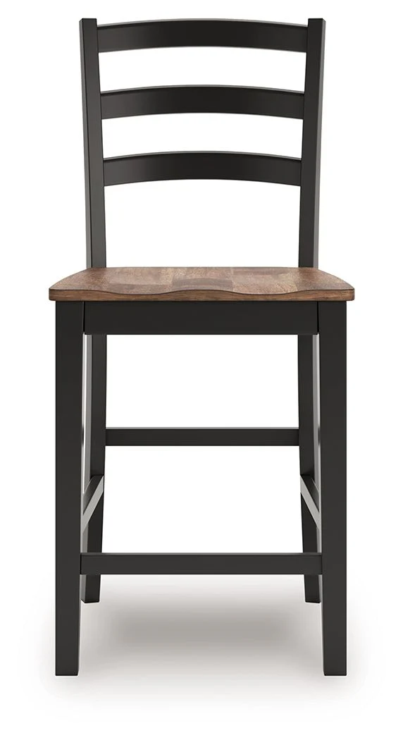 Wildenauer - Barstool (Set of 2) - Brown / Black - Image 6