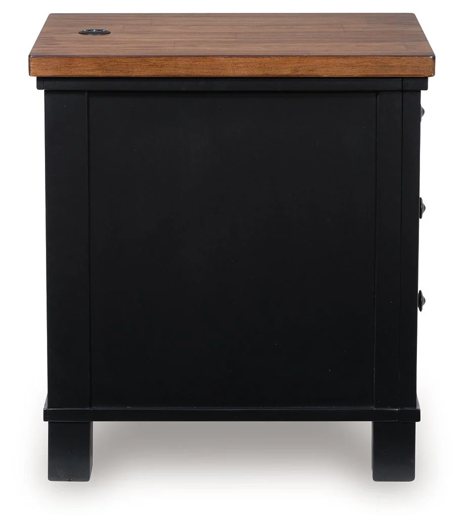 Wildenauer - Chair Side End Table - Brown / Black - Image 8